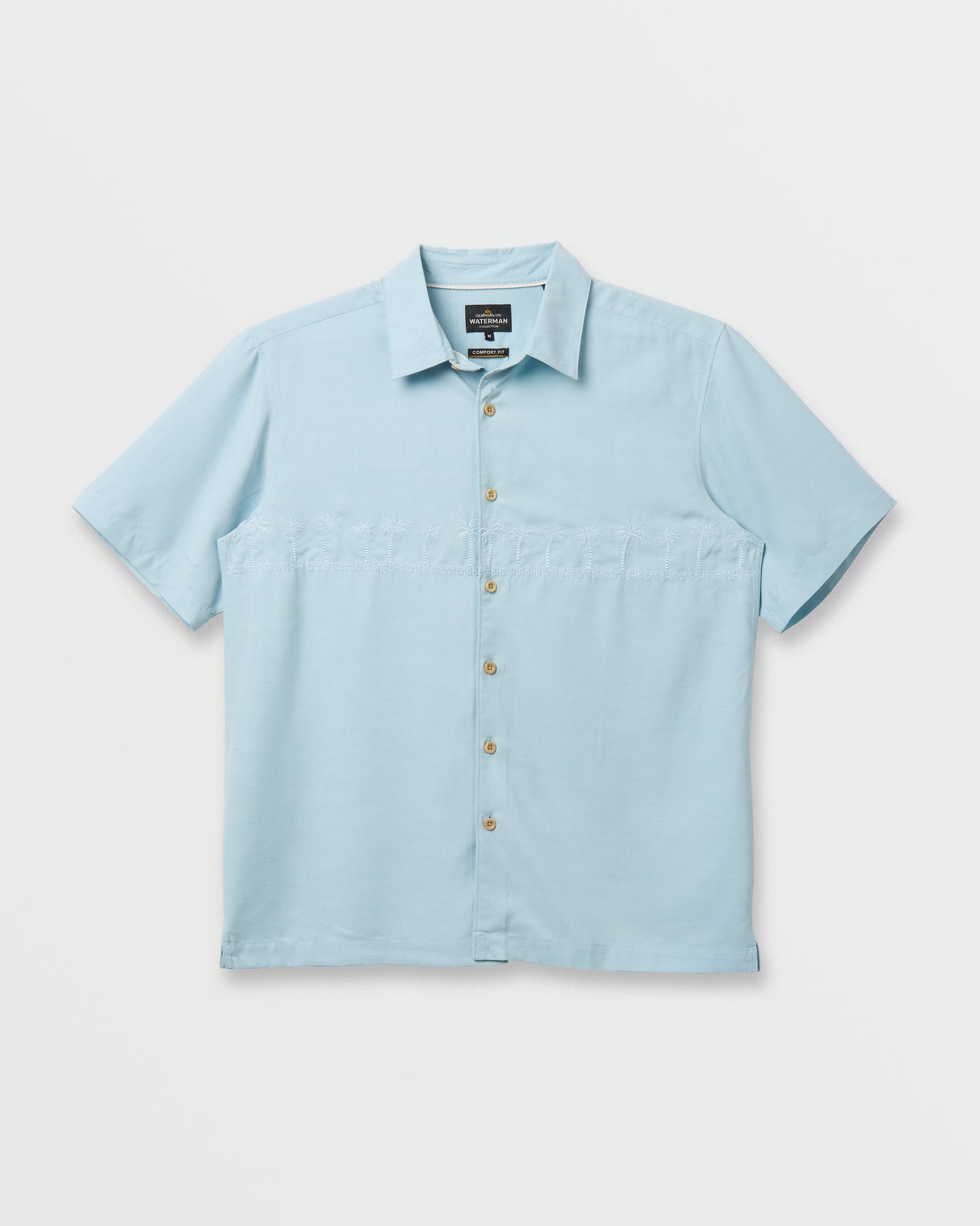 Waterman Tahiti Palms Premium Anti-Wrinkle Shirt - Sterling Blue Sterling Blue Quick Silver