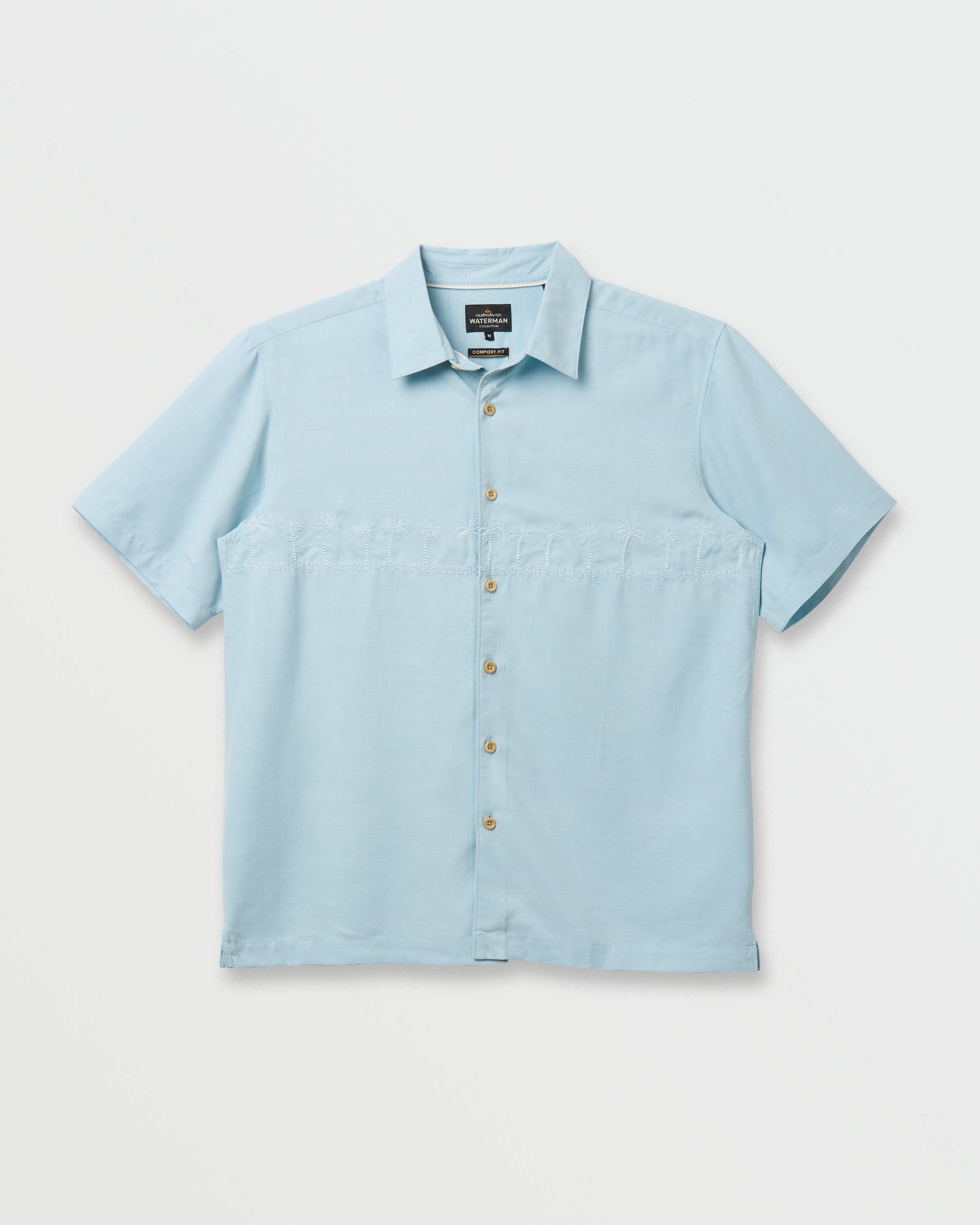 Waterman Tahiti Palms Premium Anti-Wrinkle Shirt - Sterling Blue Sterling Blue Quick Silver