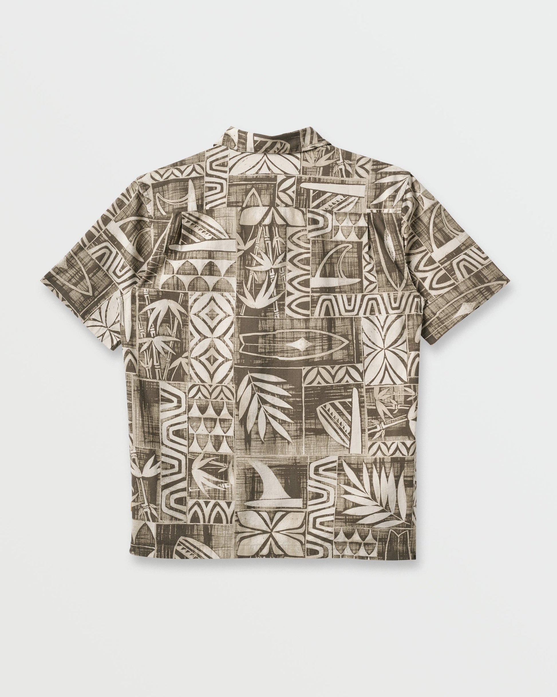 Waterman Talk Story Short Sleeve Shirt - Moonbeam Moonbeam Quick Silver