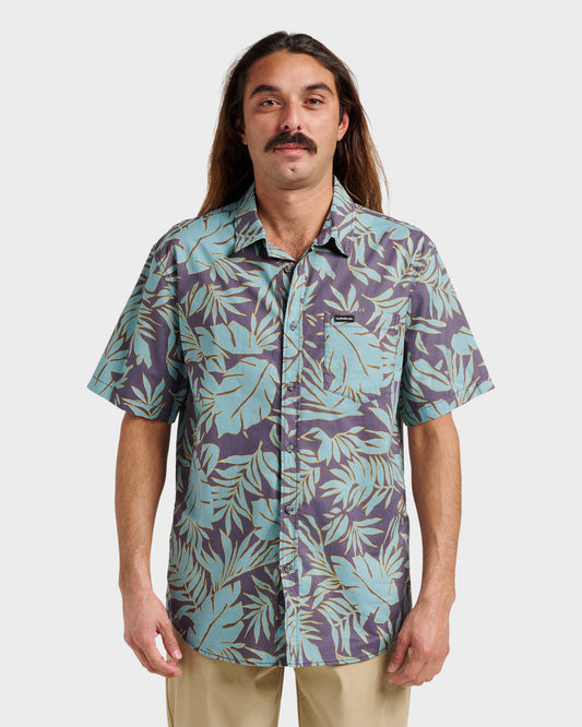 Palm Trip Classic Short Sleeve Shirt - Graystone Graystone Quick Silver