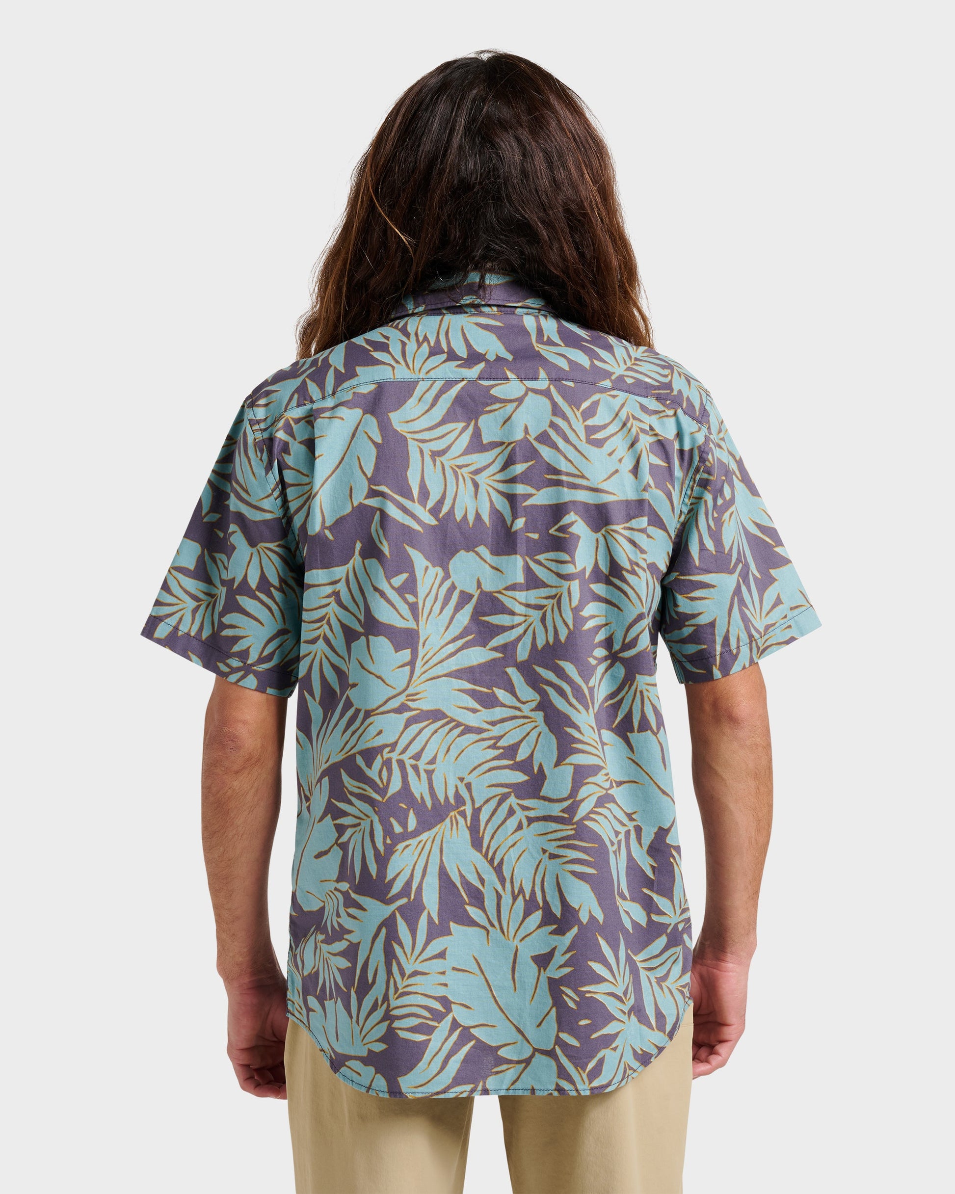 Palm Trip Classic Short Sleeve Shirt - Graystone Graystone Quick Silver