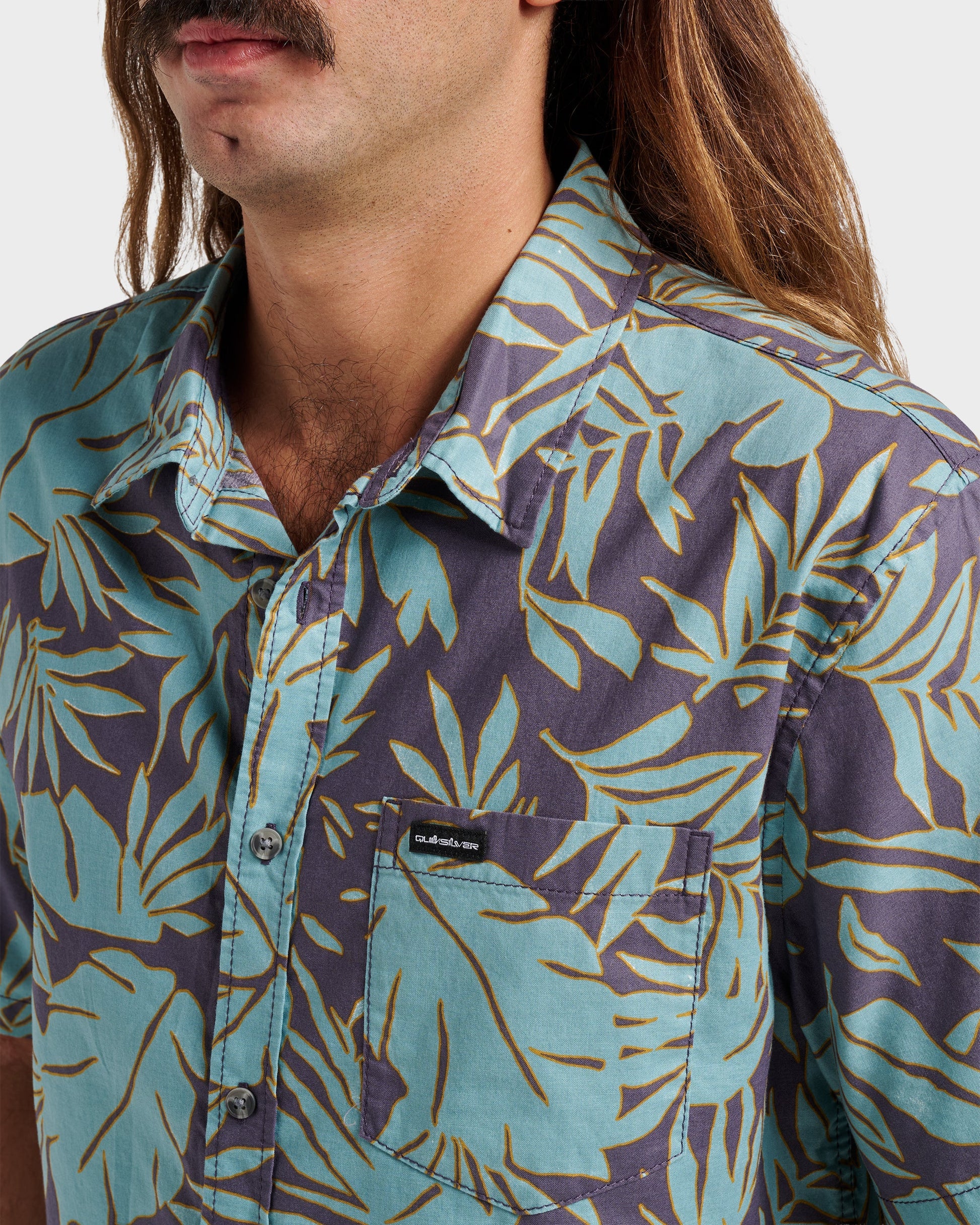 Palm Trip Classic Short Sleeve Shirt - Graystone Graystone Quick Silver