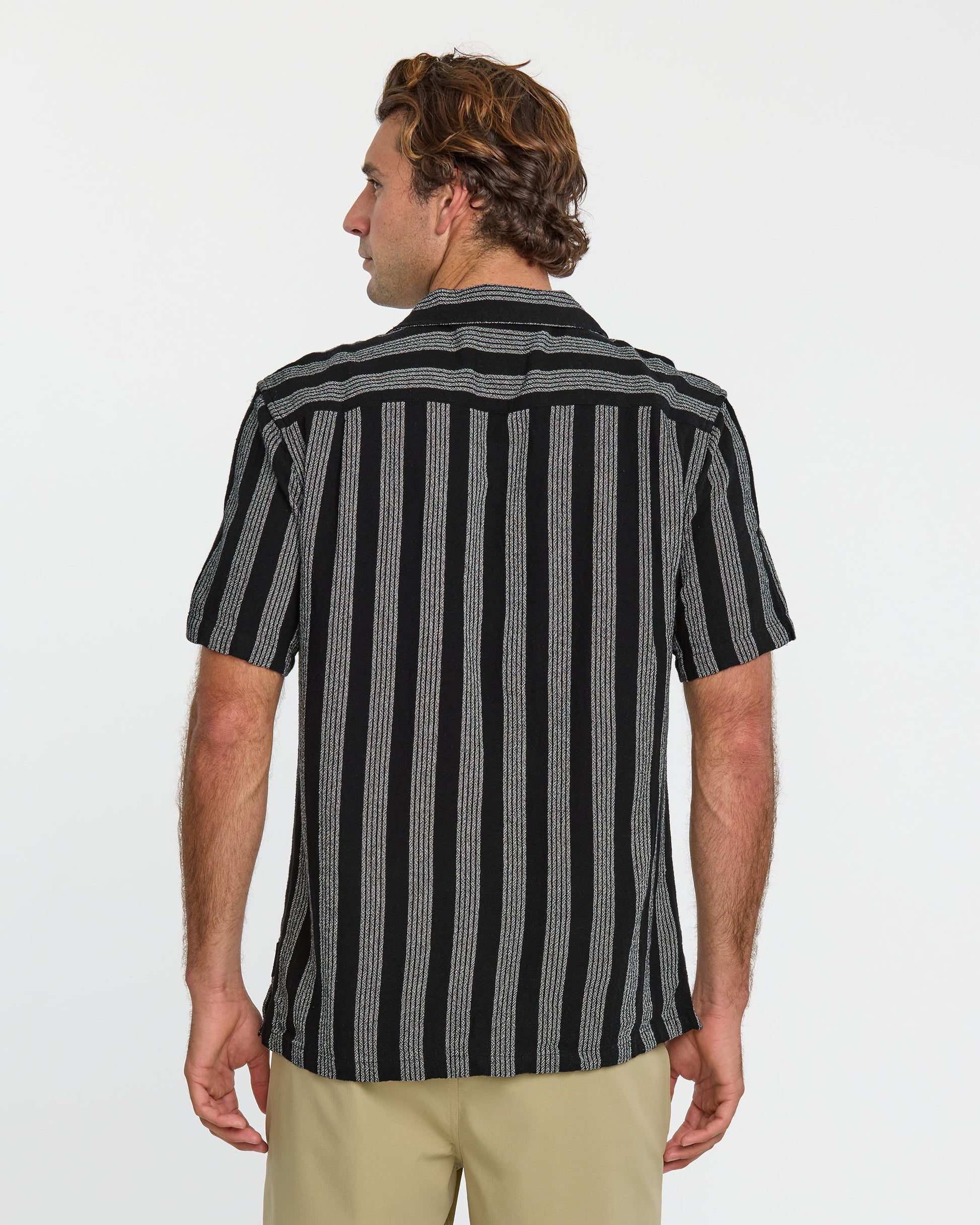 Nightfall Island Short Sleeve Shirt - Black Black Quick Silver
