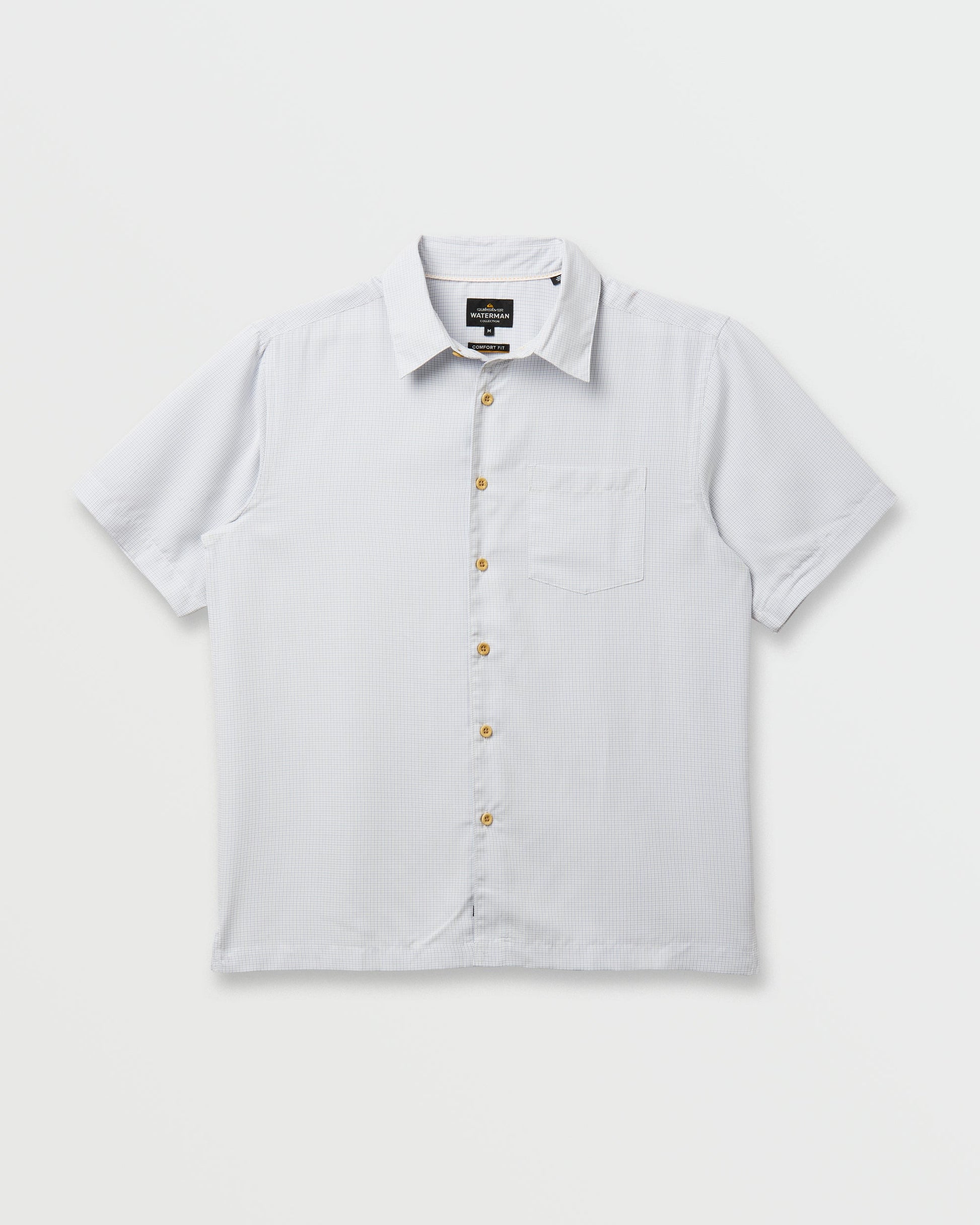 Waterman Check Out Shirt - White White Quick Silver