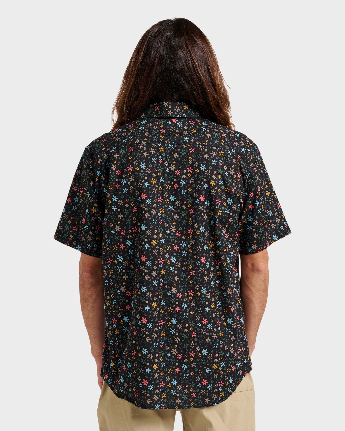 Ditsy Mini Classic Short Sleeve Shirt - Eclipse Eclipse Quick Silver
