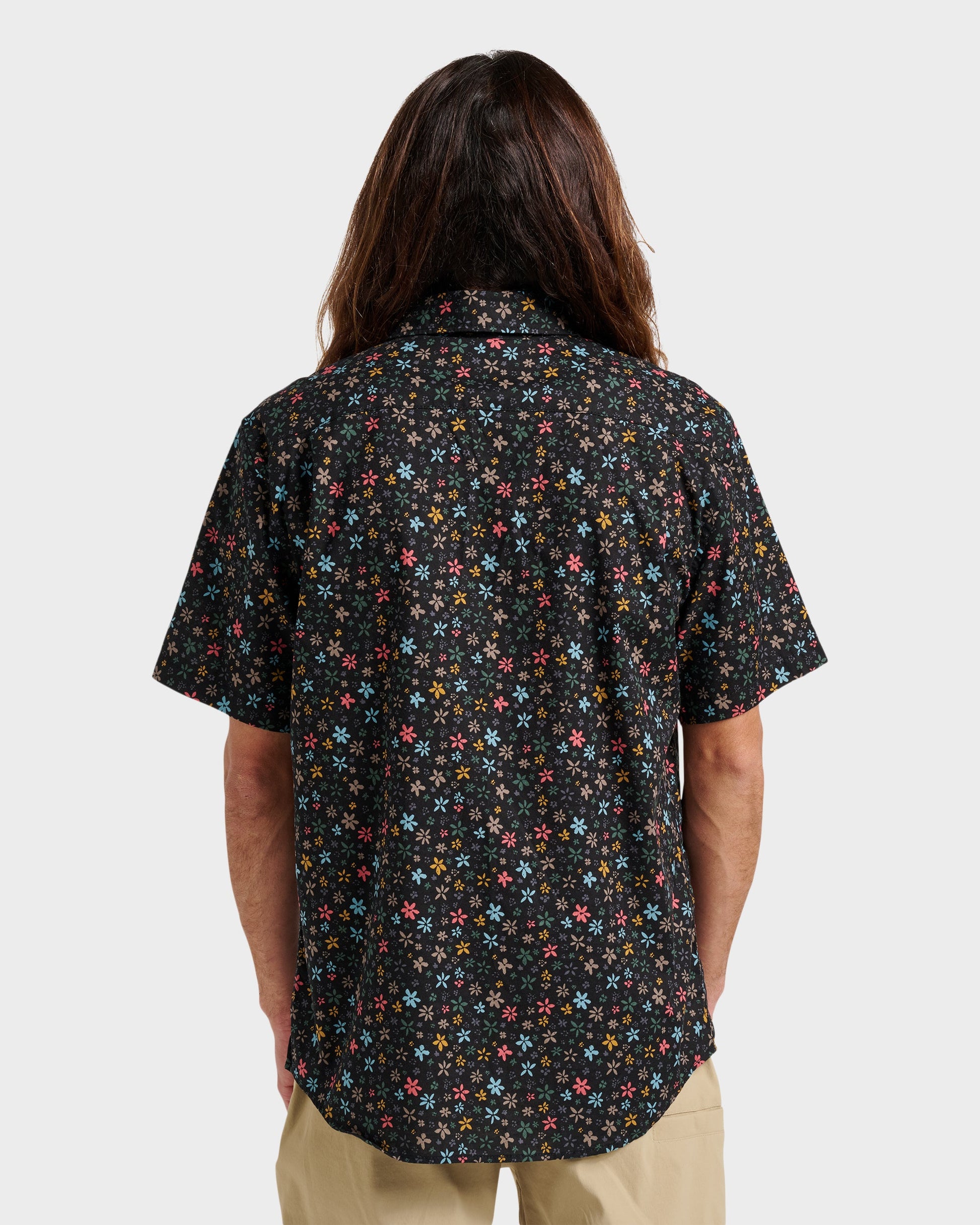 Ditsy Mini Classic Short Sleeve Shirt - Eclipse Eclipse Quick Silver