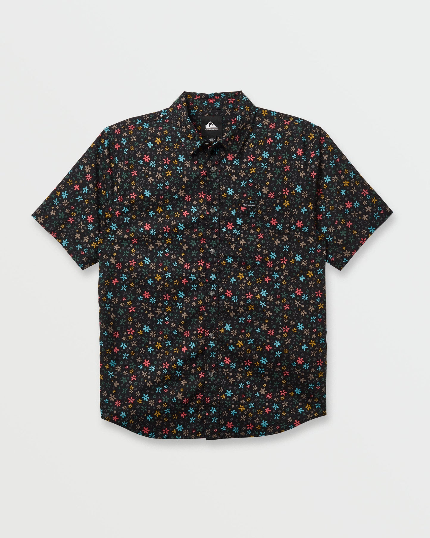 Ditsy Mini Classic Short Sleeve Shirt - Eclipse Eclipse Quick Silver