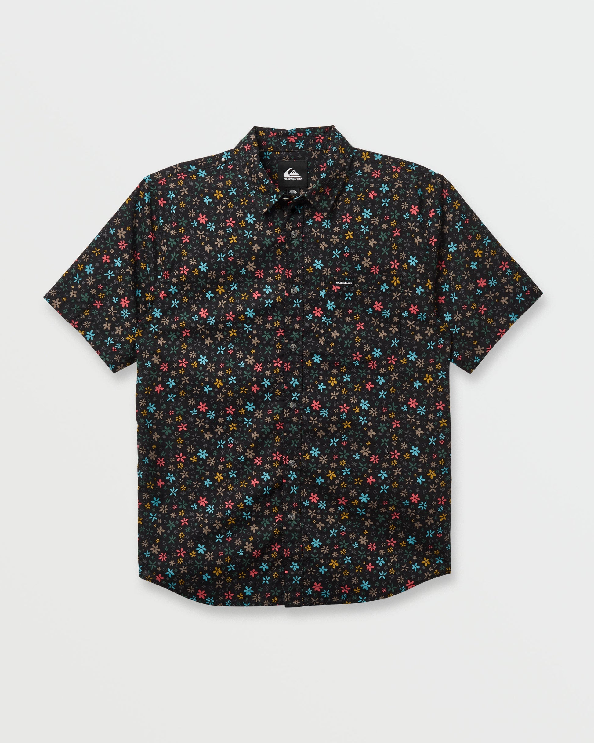 Ditsy Mini Classic Short Sleeve Shirt - Eclipse Eclipse Quick Silver