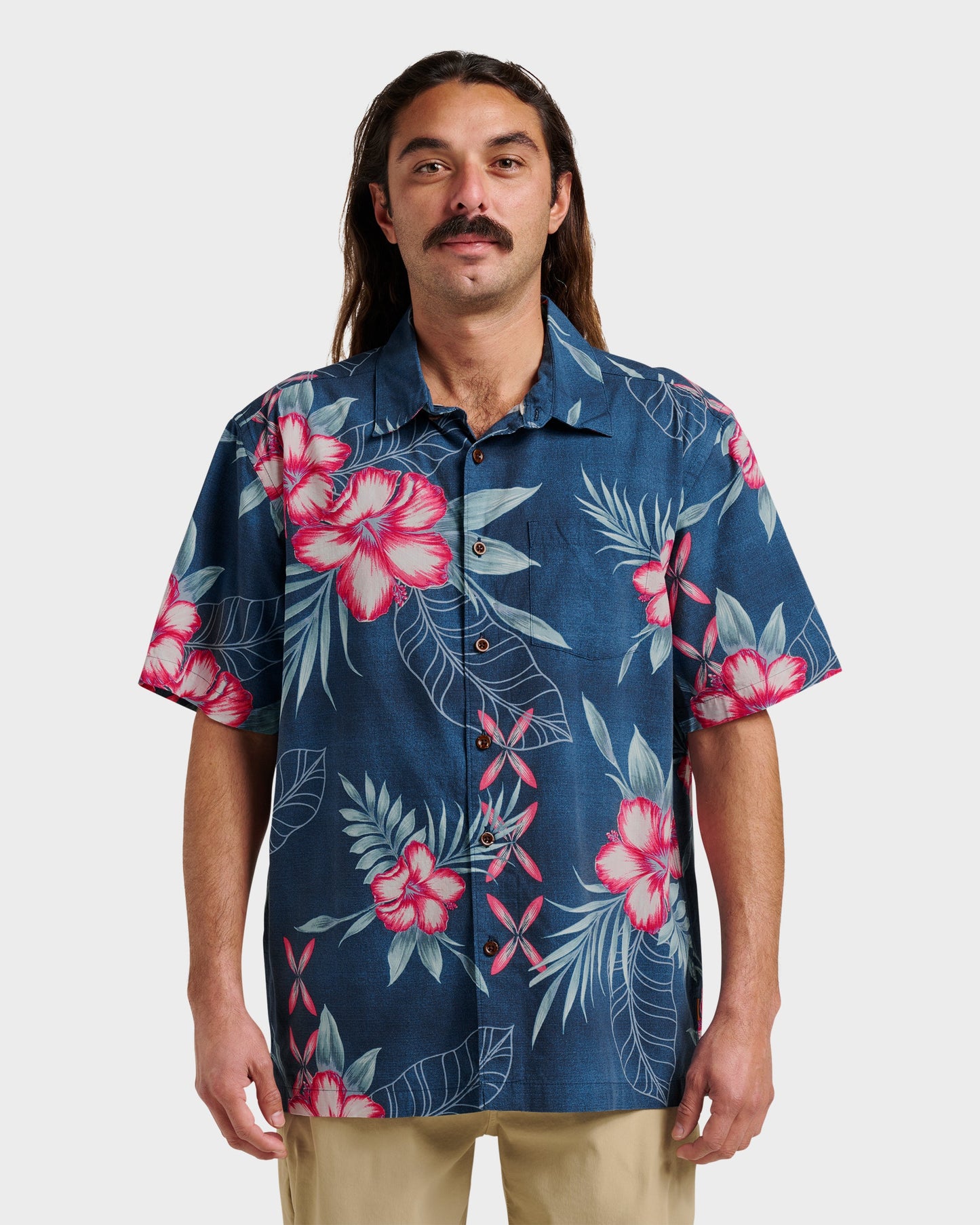 Waterman Playita Floral Shirt - Sargasso Sea Sargasso Sea Quick Silver