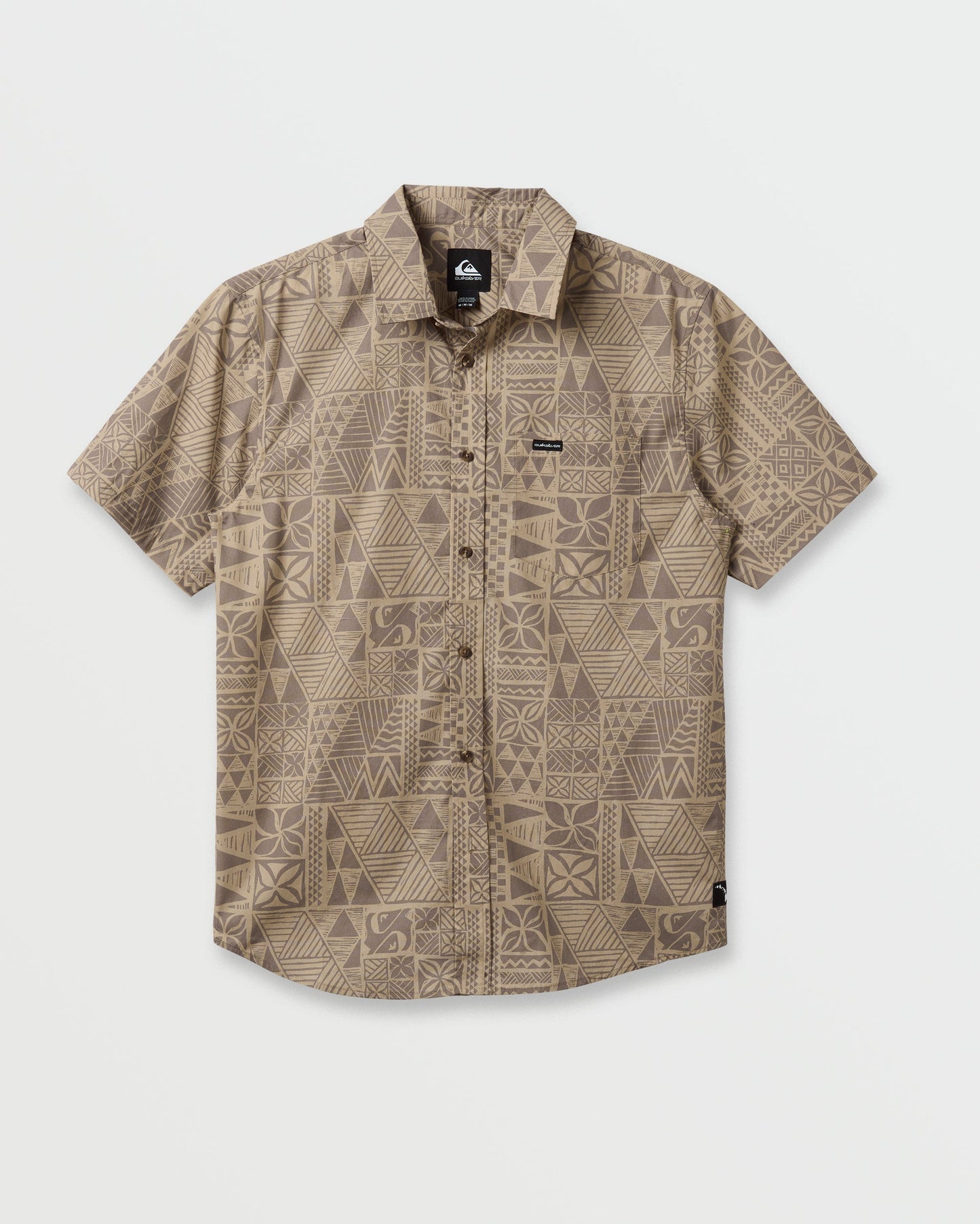 Makaha Classic Short Sleeve Shirt - Twill Twill Quick Silver