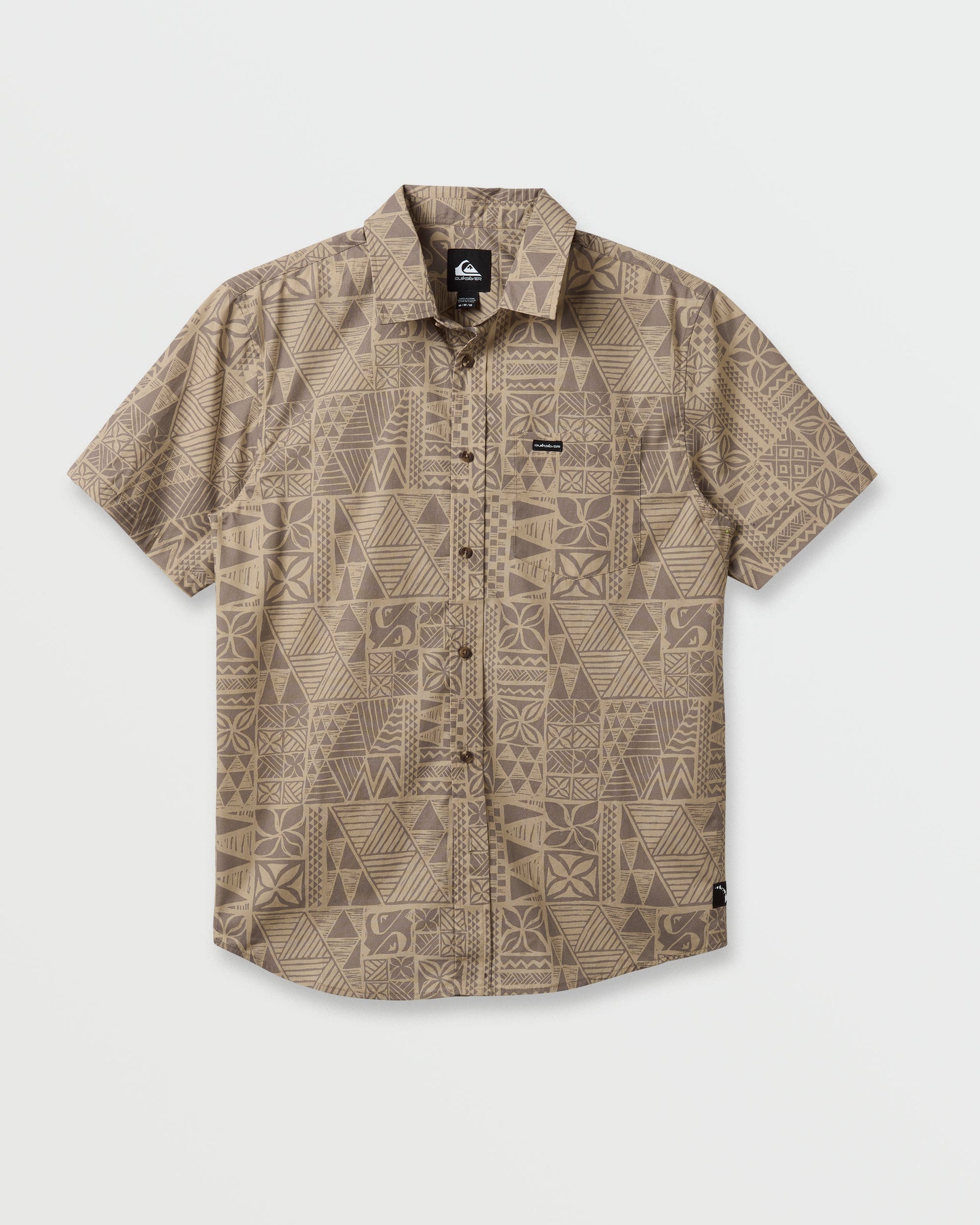 Makaha Classic Short Sleeve Shirt - Twill Twill Quick Silver