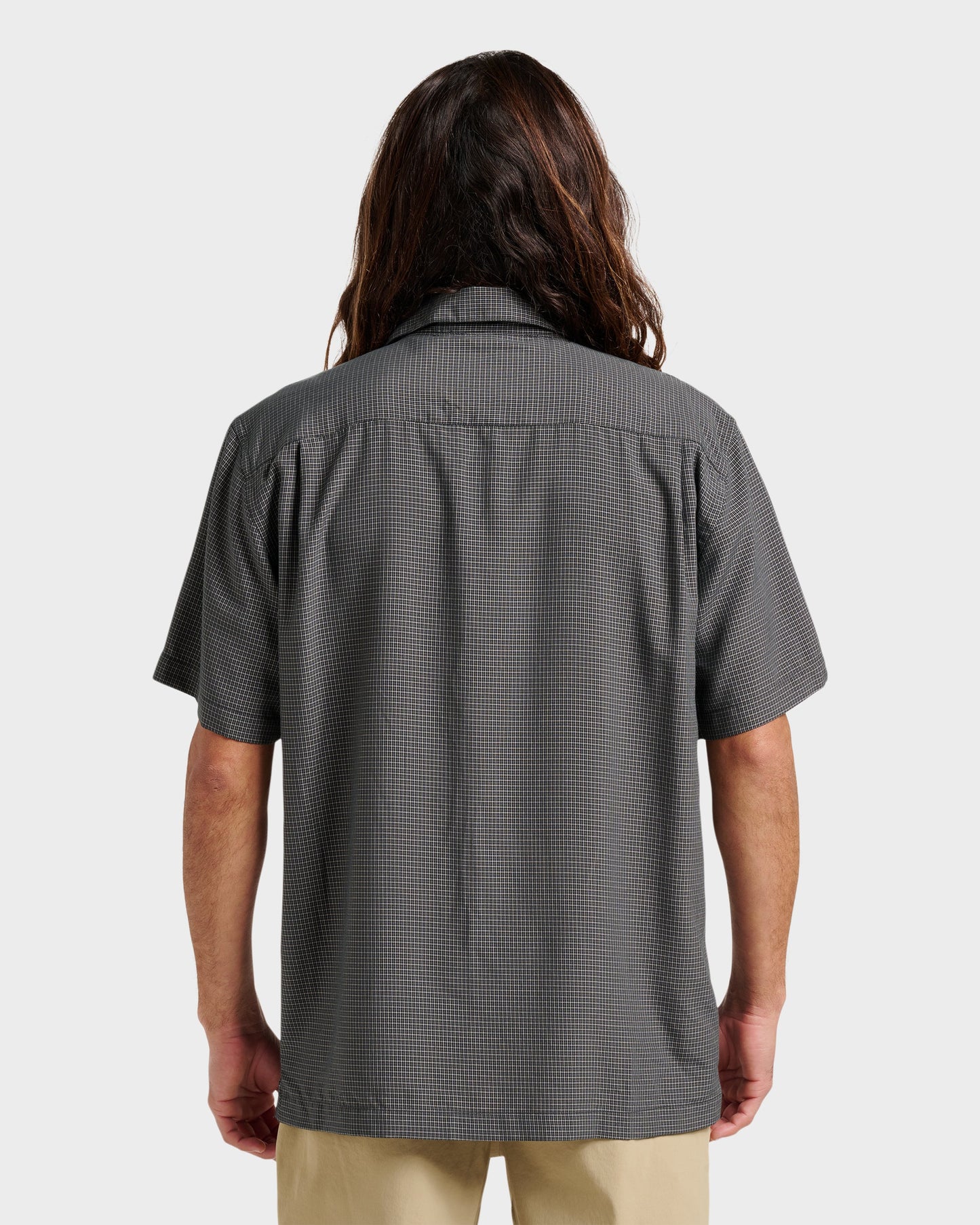 Waterman Check Out Shirt - Phantom Phantom Quick Silver