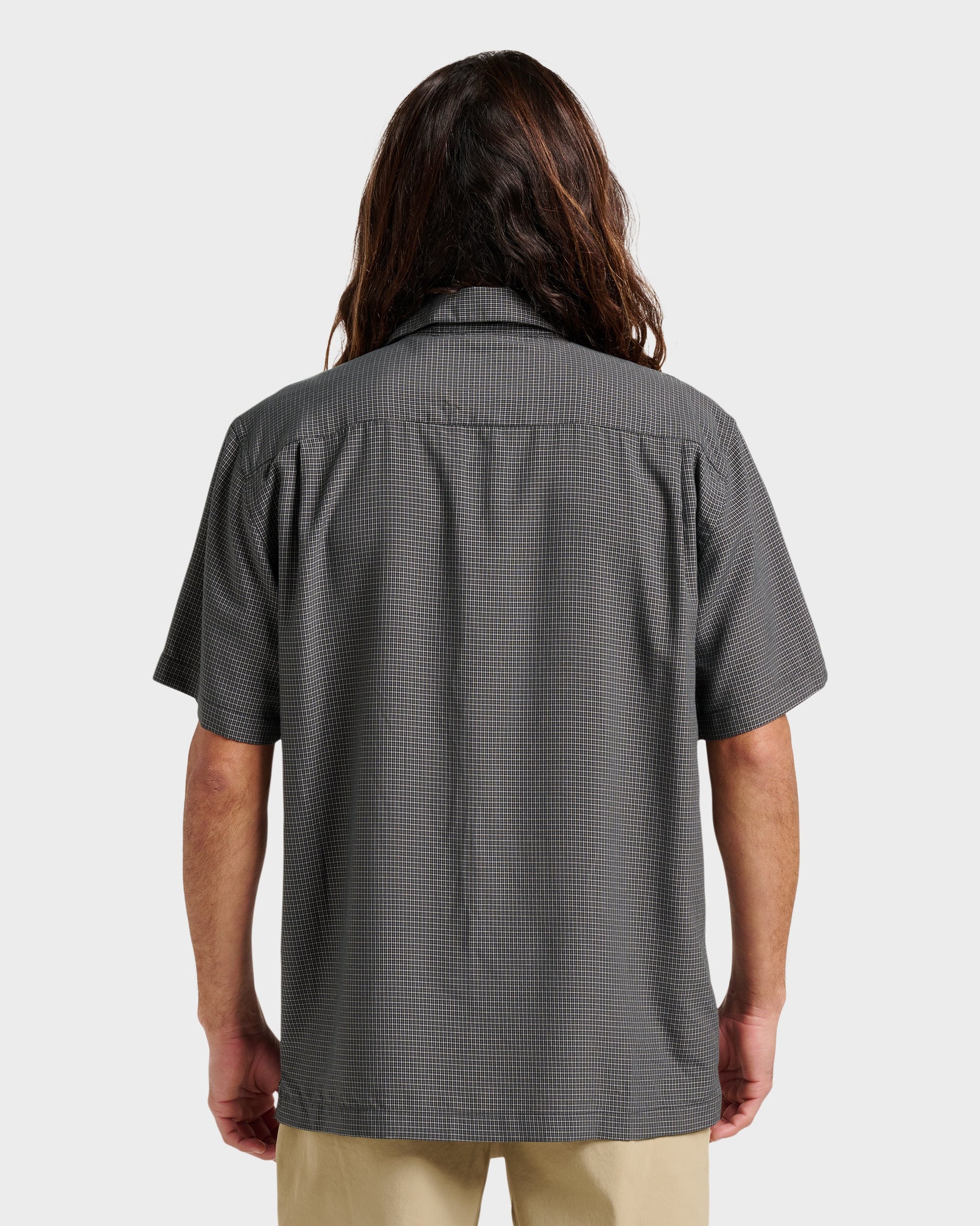 Waterman Check Out Shirt - Phantom Phantom Quick Silver