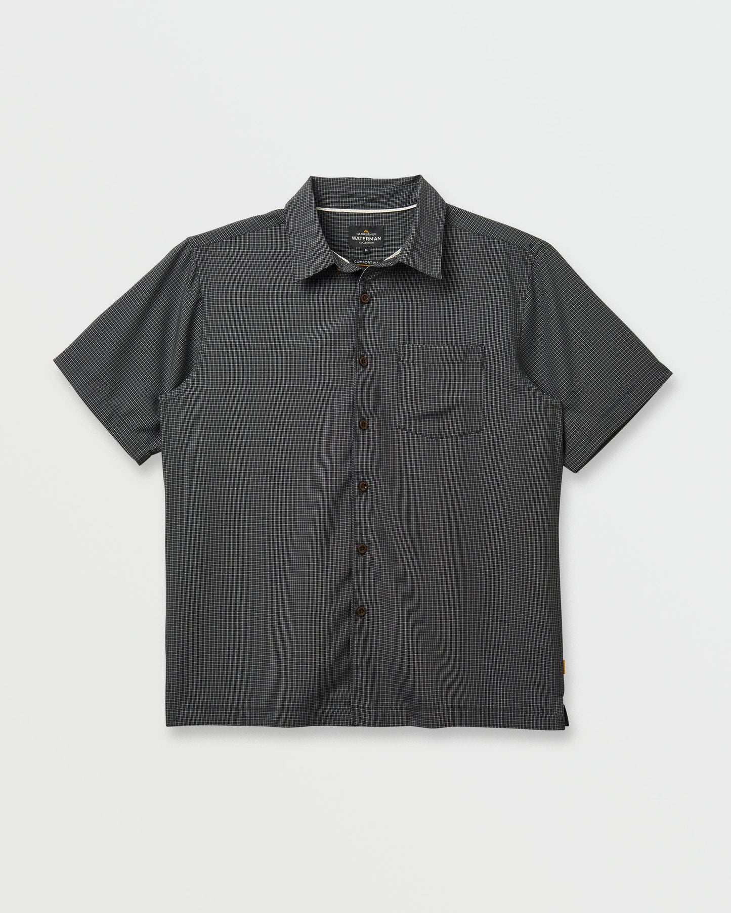 Waterman Check Out Shirt - Phantom Phantom Quick Silver
