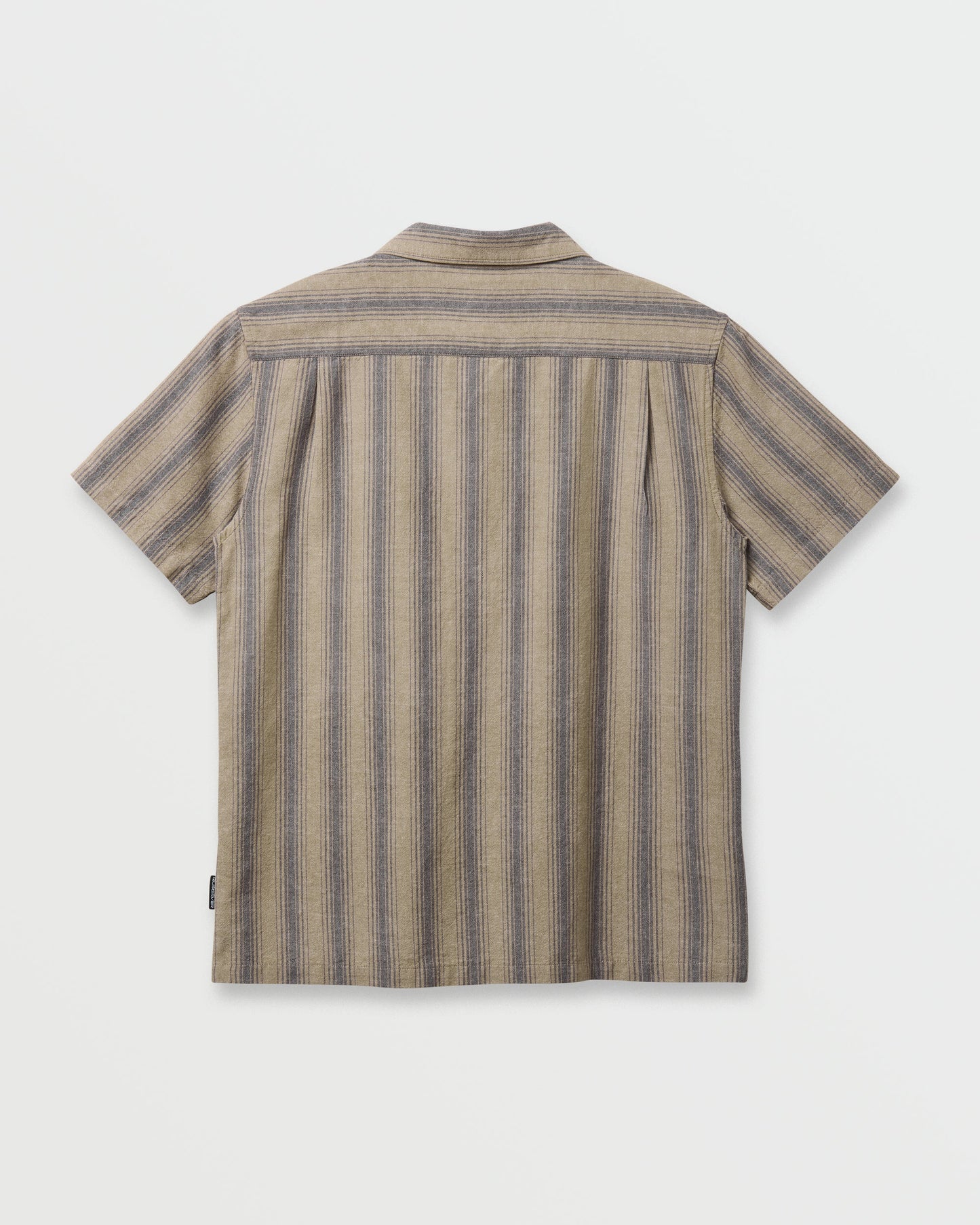 Oxford Stripe Casual Short Sleeve Shirt - Fallen Rock Fallen Rock Quick Silver