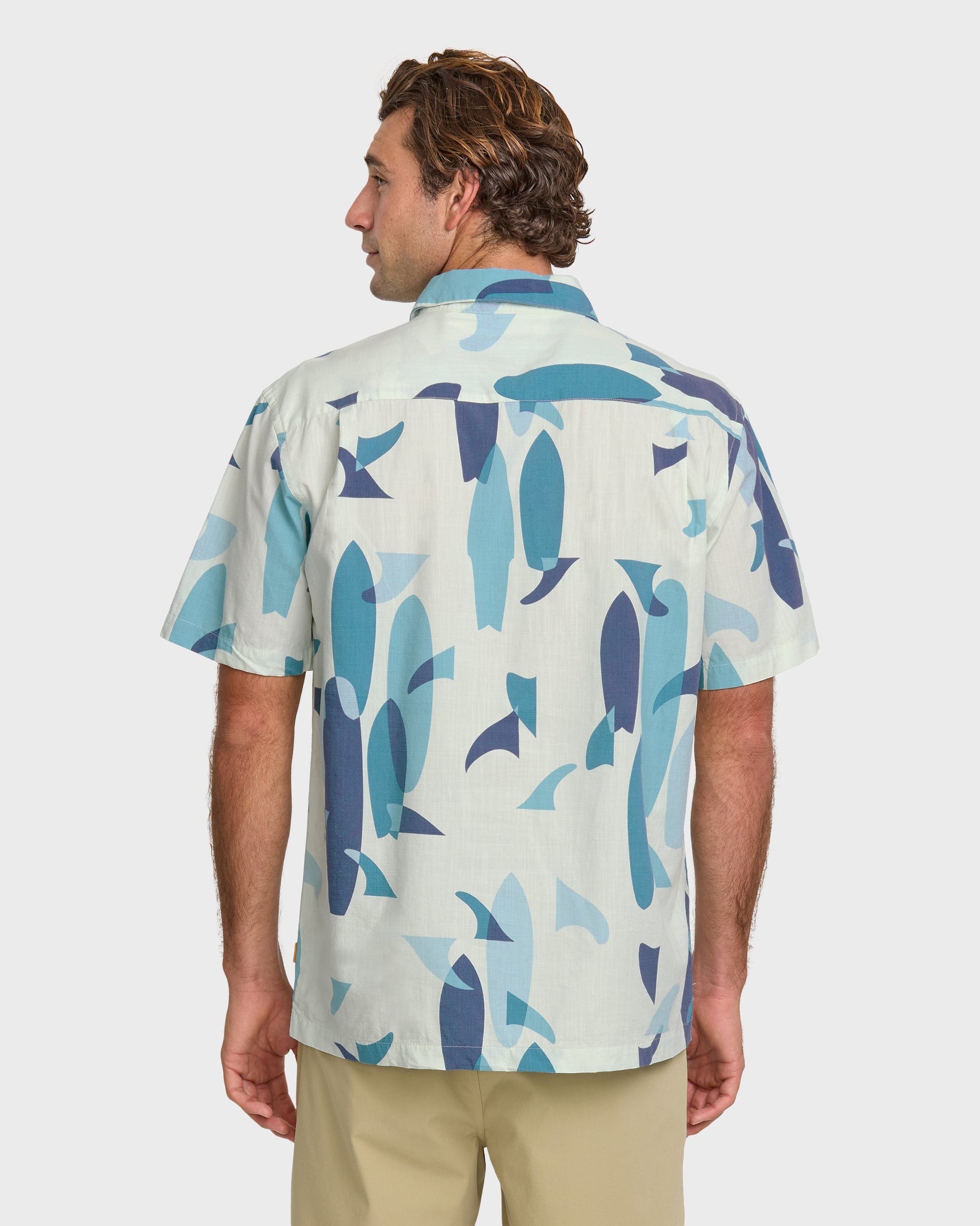 Waterman Boardo Shirt - Sea Blue Sea Blue Quick Silver