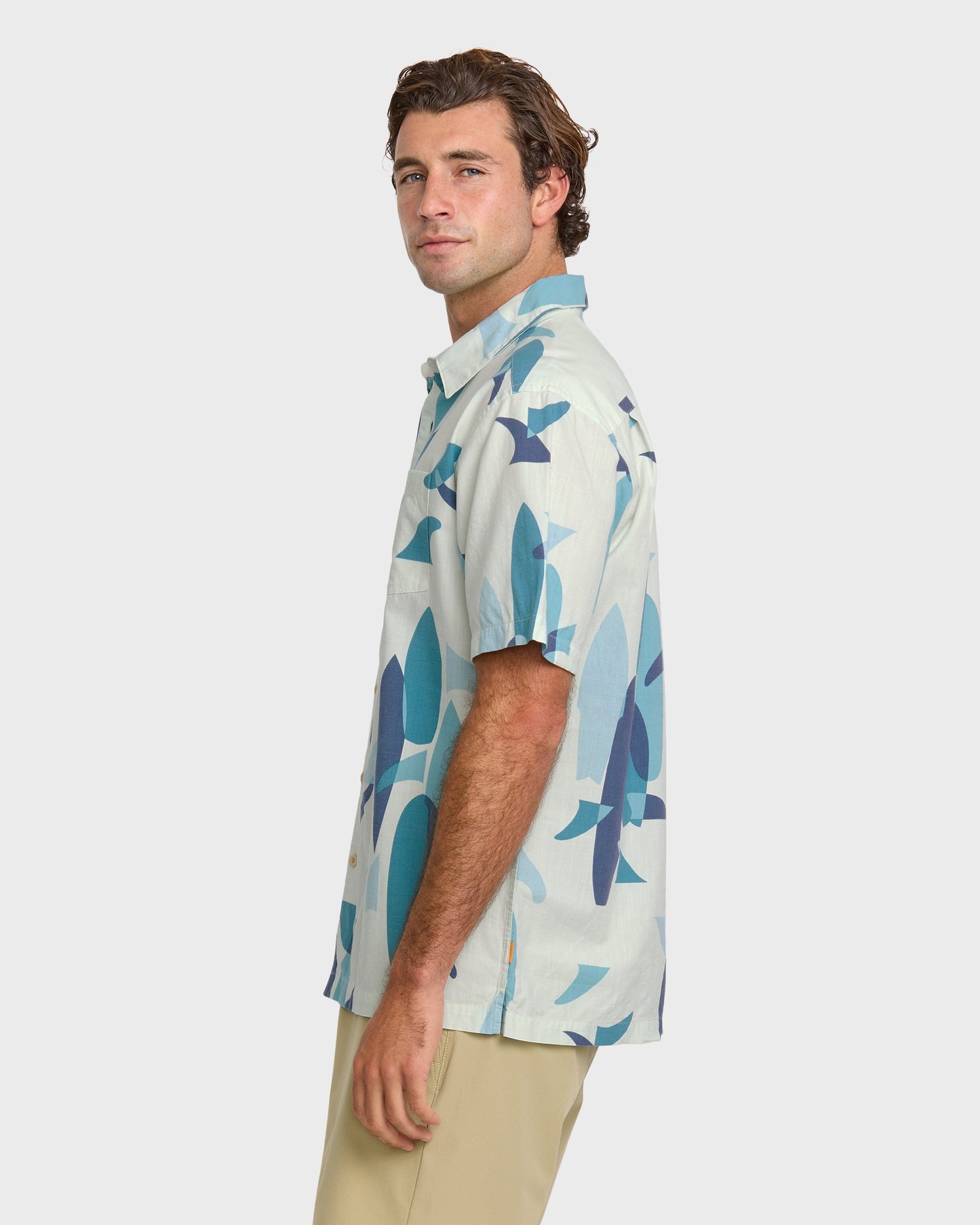 Waterman Boardo Shirt - Sea Blue Sea Blue Quick Silver