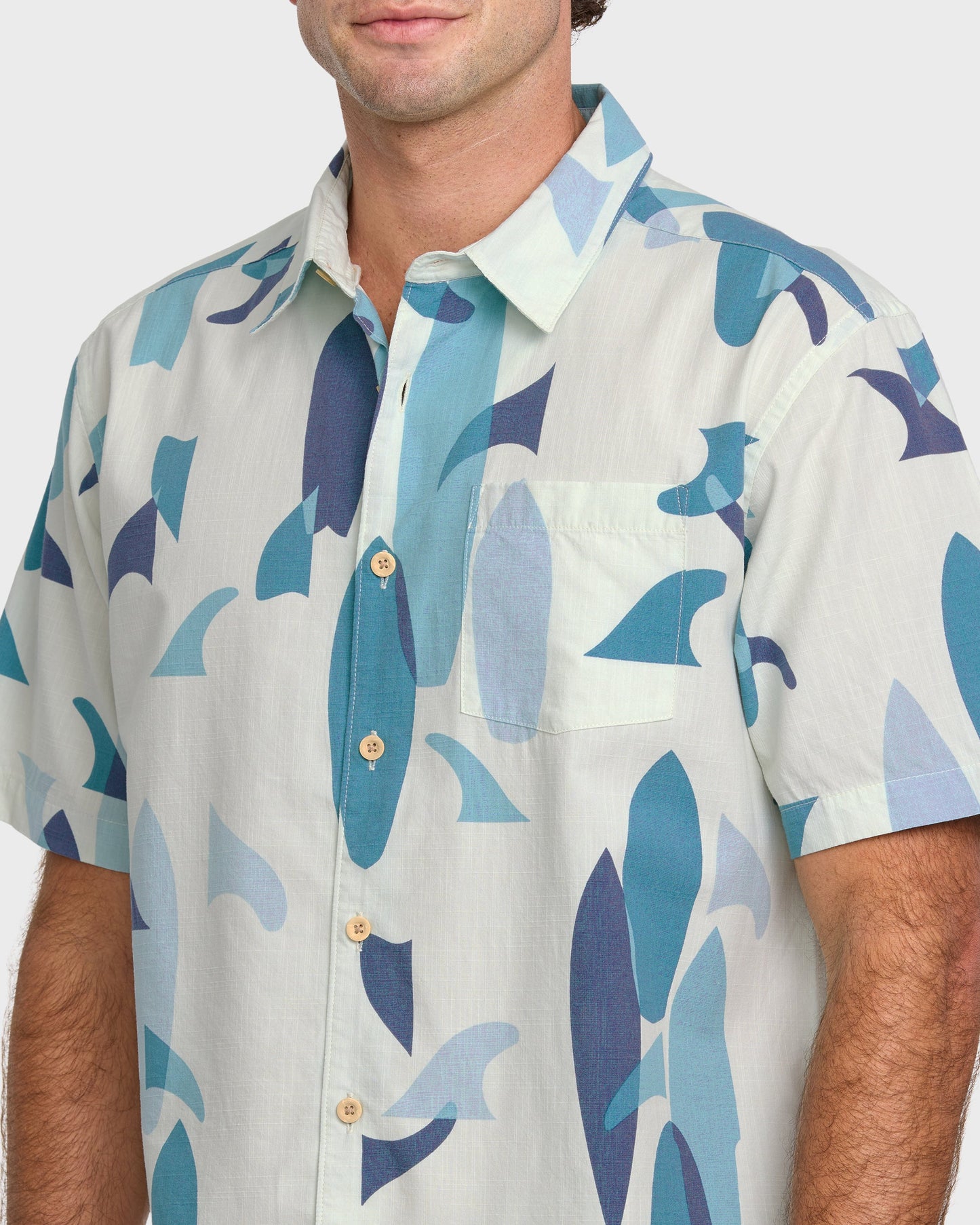Waterman Boardo Shirt - Sea Blue Sea Blue Quick Silver