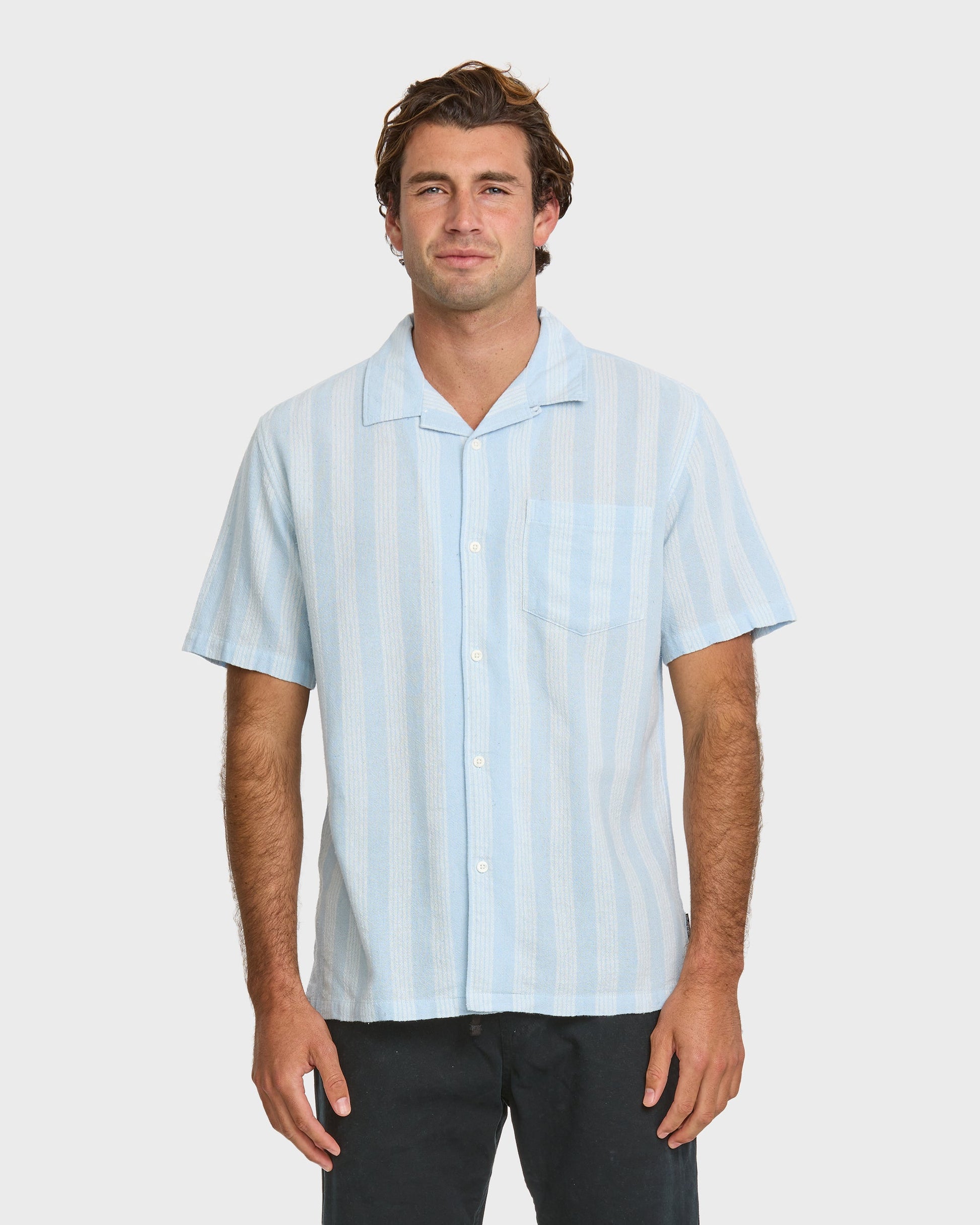 Nightfall Island Short Sleeve Shirt - Skyway Skyway Quick Silver