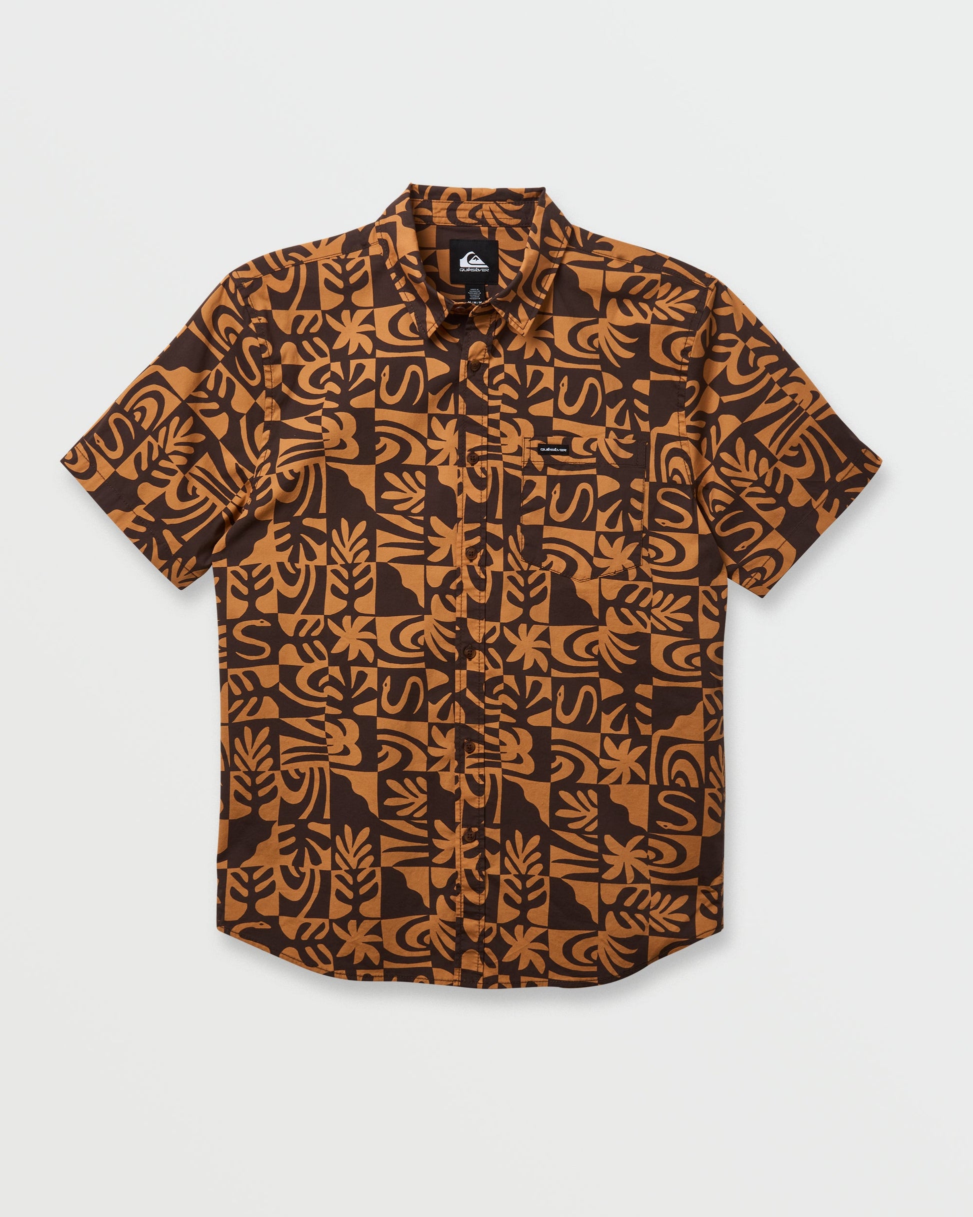 Terra Classic Stretch Short Sleeve Shirt - Chocolate Chocolate Quick Silver
