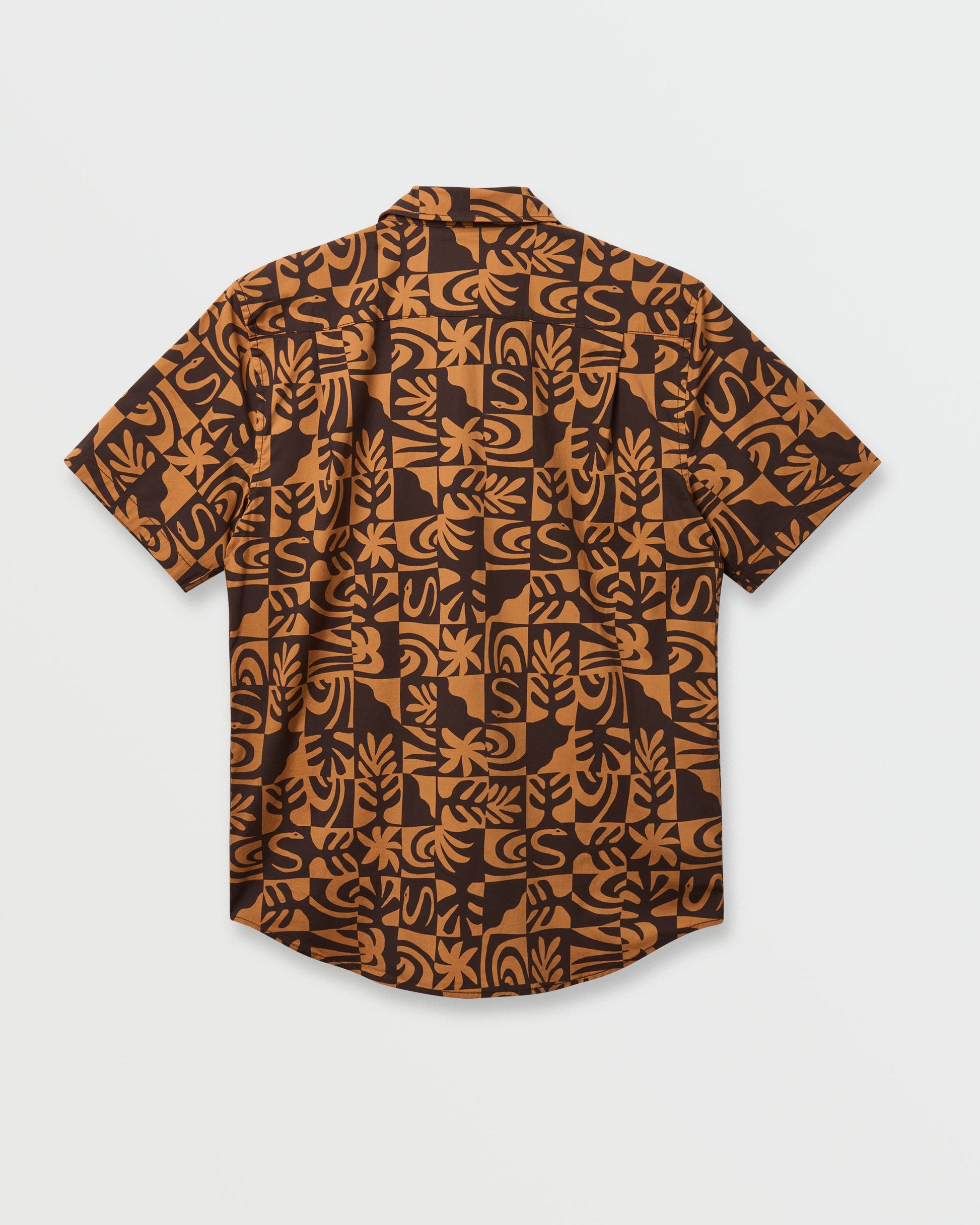 Terra Classic Stretch Short Sleeve Shirt - Chocolate Chocolate Quick Silver