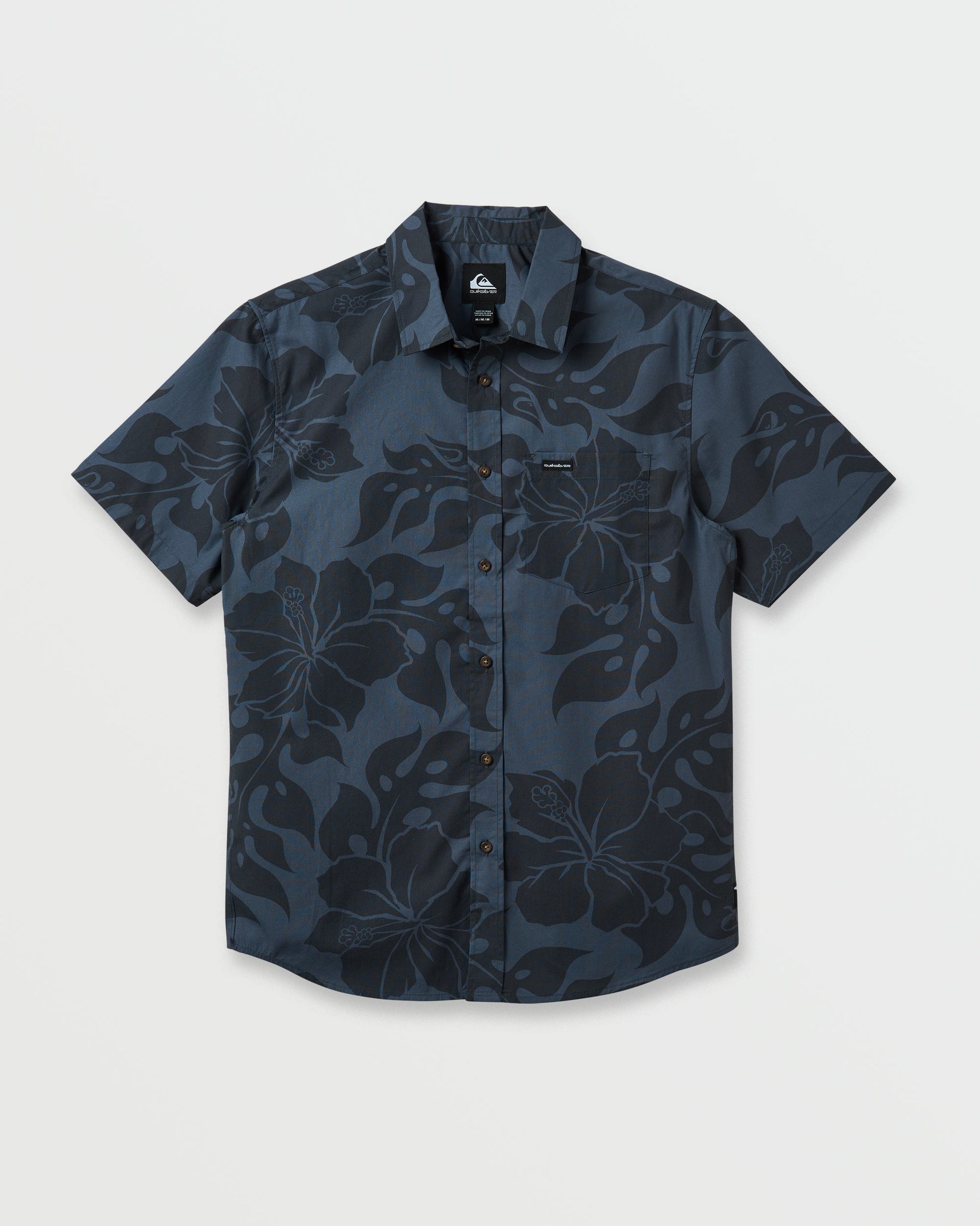 Oceanview Classic Short Sleeve Shirt - Phantom Phantom Quick Silver