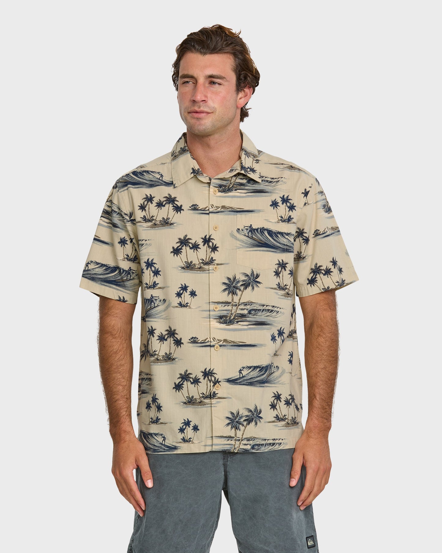 Waterman Day Dreamin' Shirt - Pelican Pelican Quick Silver