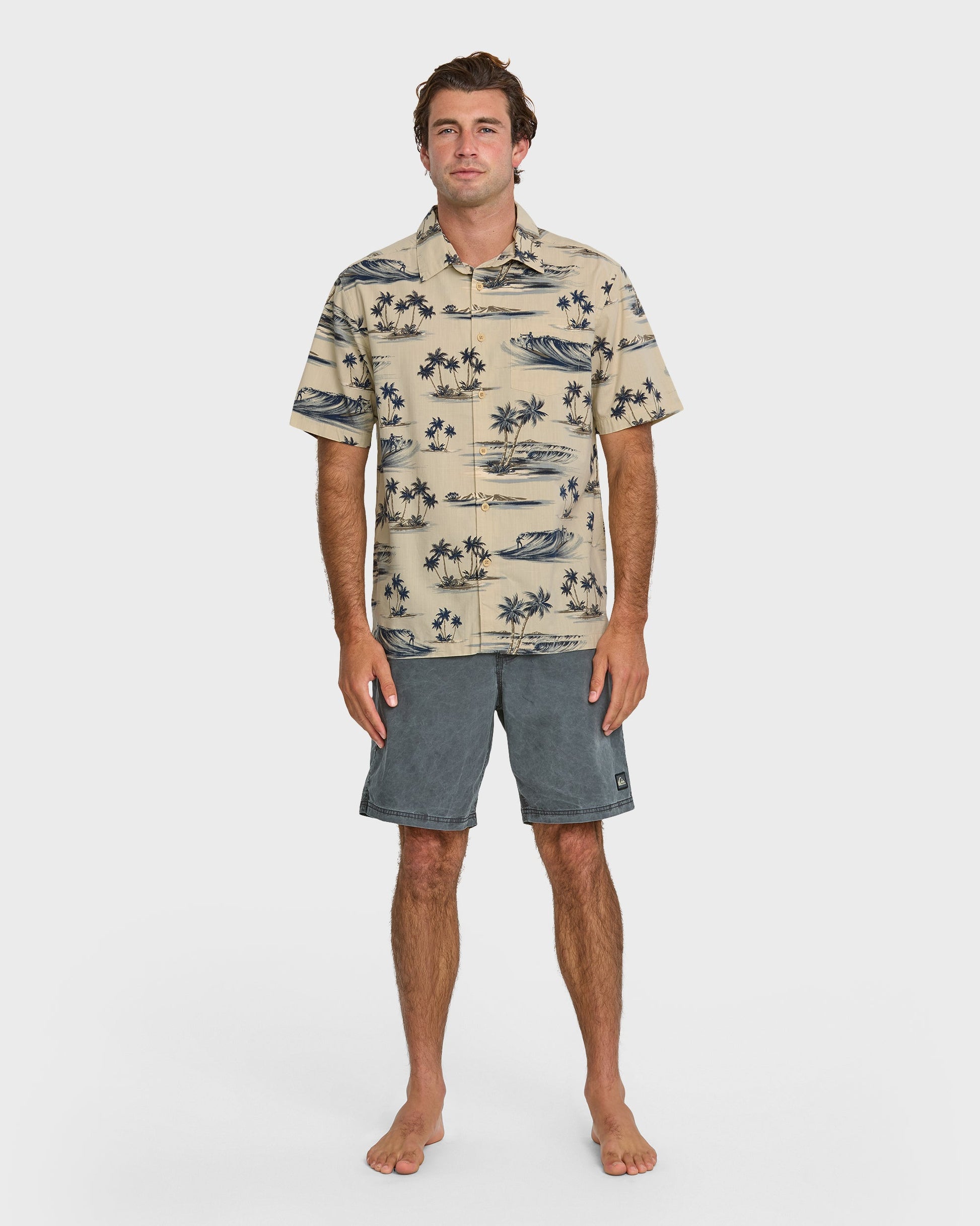 Waterman Day Dreamin' Shirt - Pelican Pelican Quick Silver