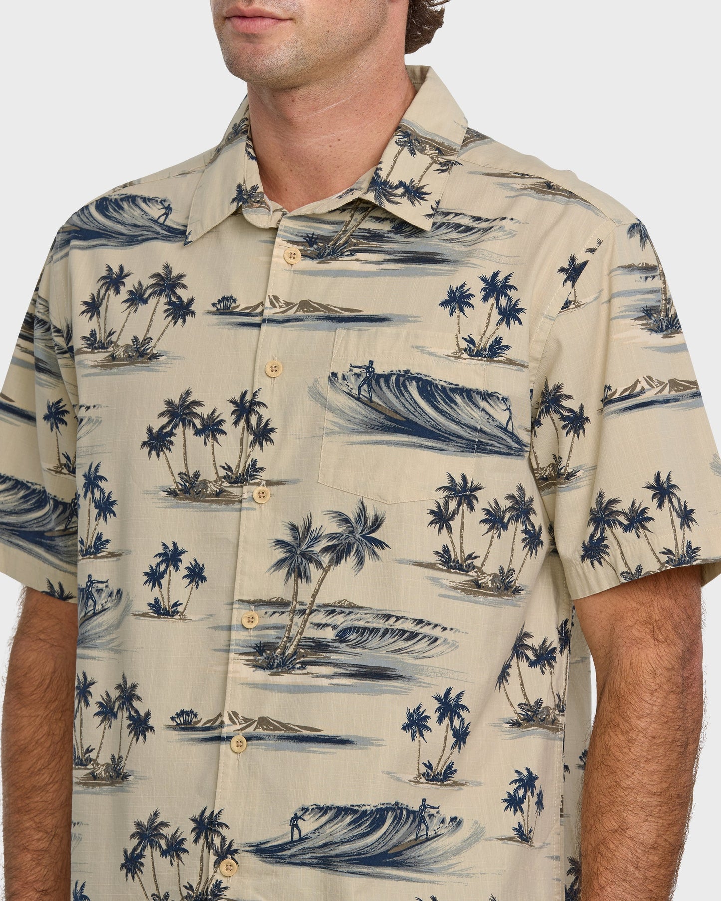 Waterman Day Dreamin' Shirt - Pelican Pelican Quick Silver