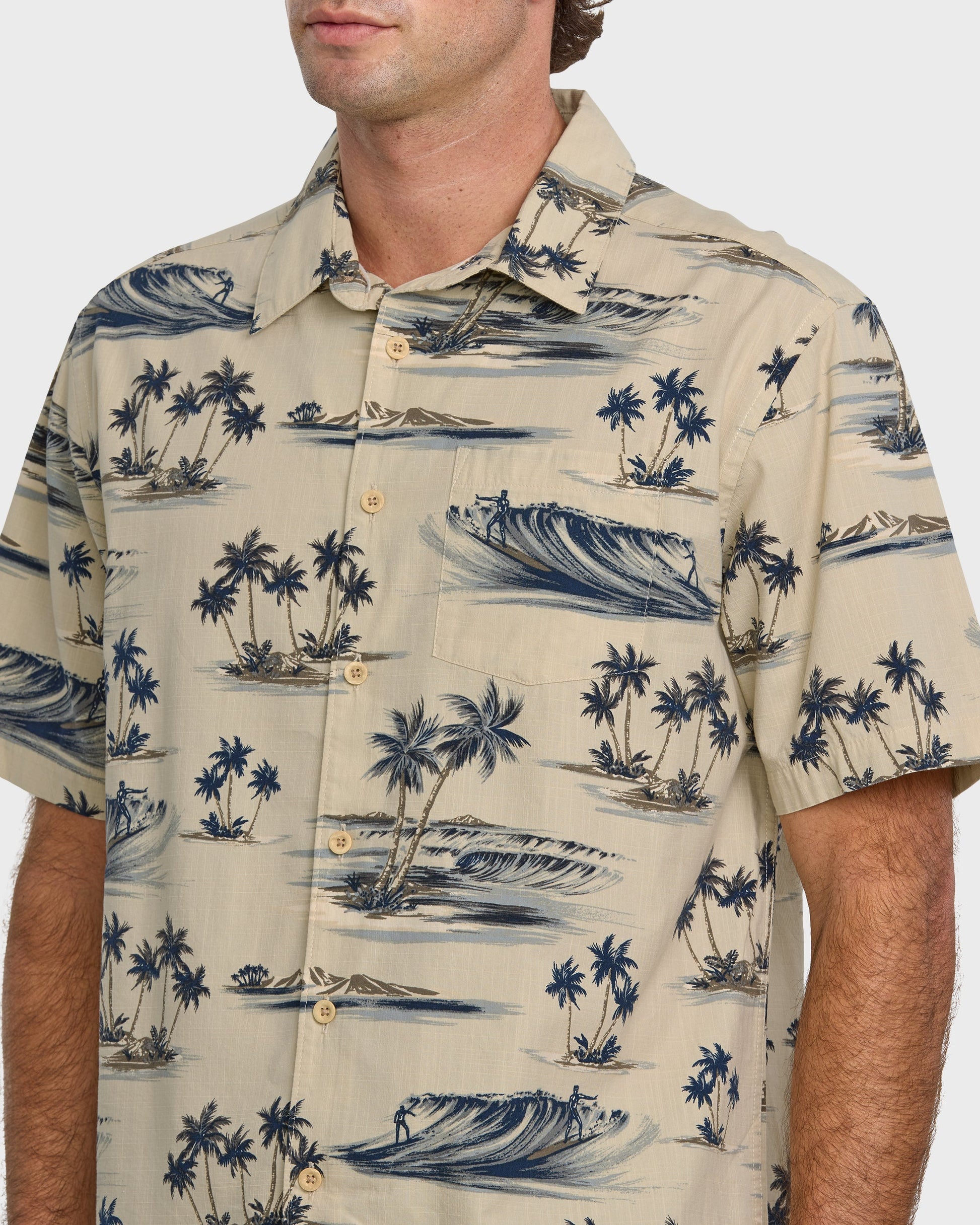 Waterman Day Dreamin' Shirt - Pelican Pelican Quick Silver