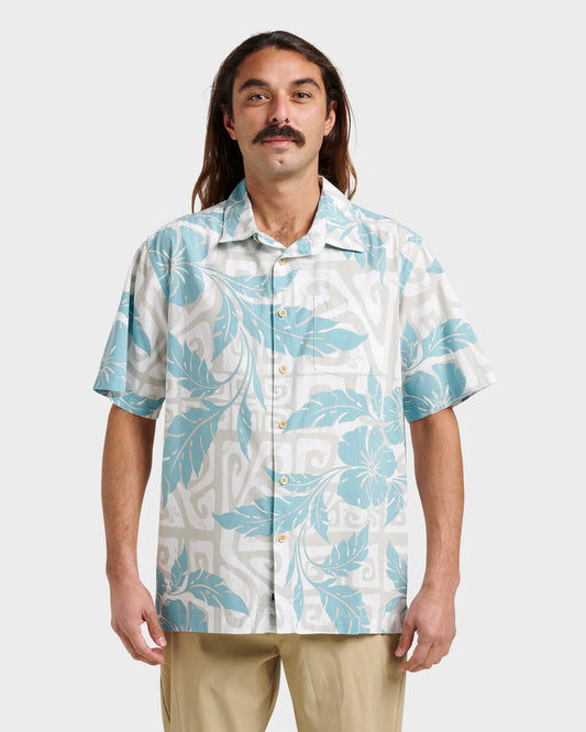 Waterman Beach Shack Shirt - White White Quick Silver