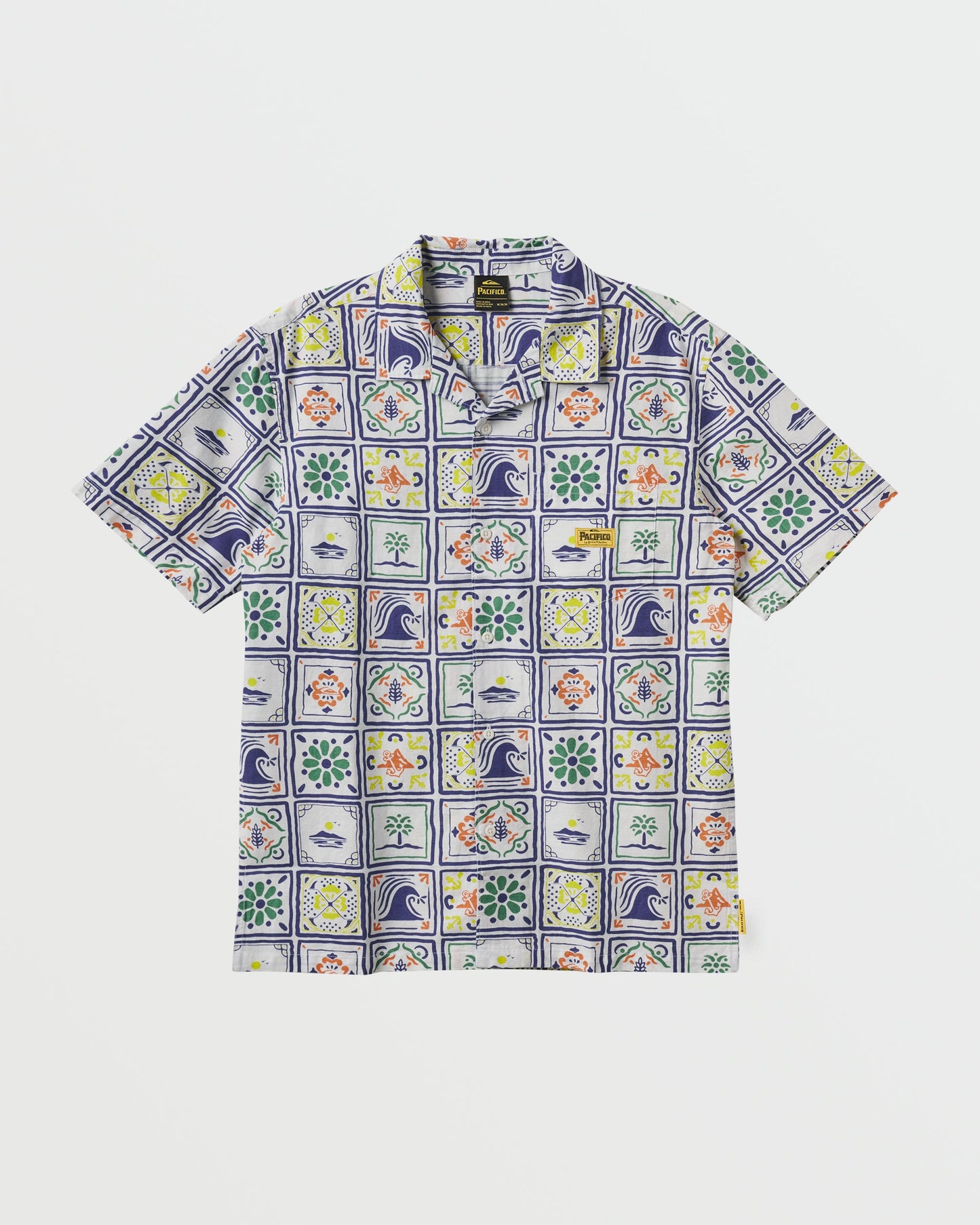 Quiksilver x Pacifico Baja Casual Short Sleeve Shirt - Off White Off White Quick Silver