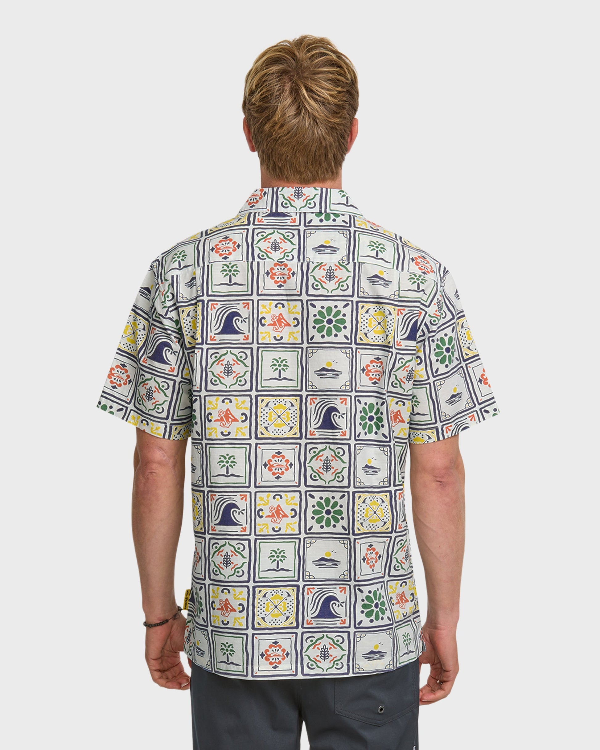 Quiksilver x Pacifico Baja Casual Short Sleeve Shirt - Off White Off White Quick Silver