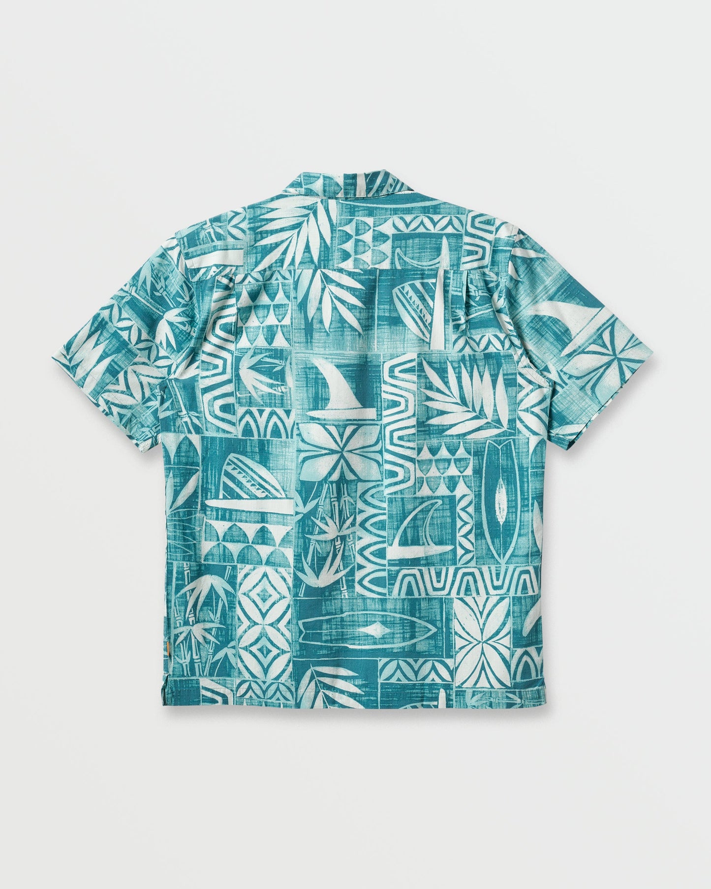 Waterman Talk Story Short Sleeve Shirt - Aqua Sea Aqua Sea Quick Silver