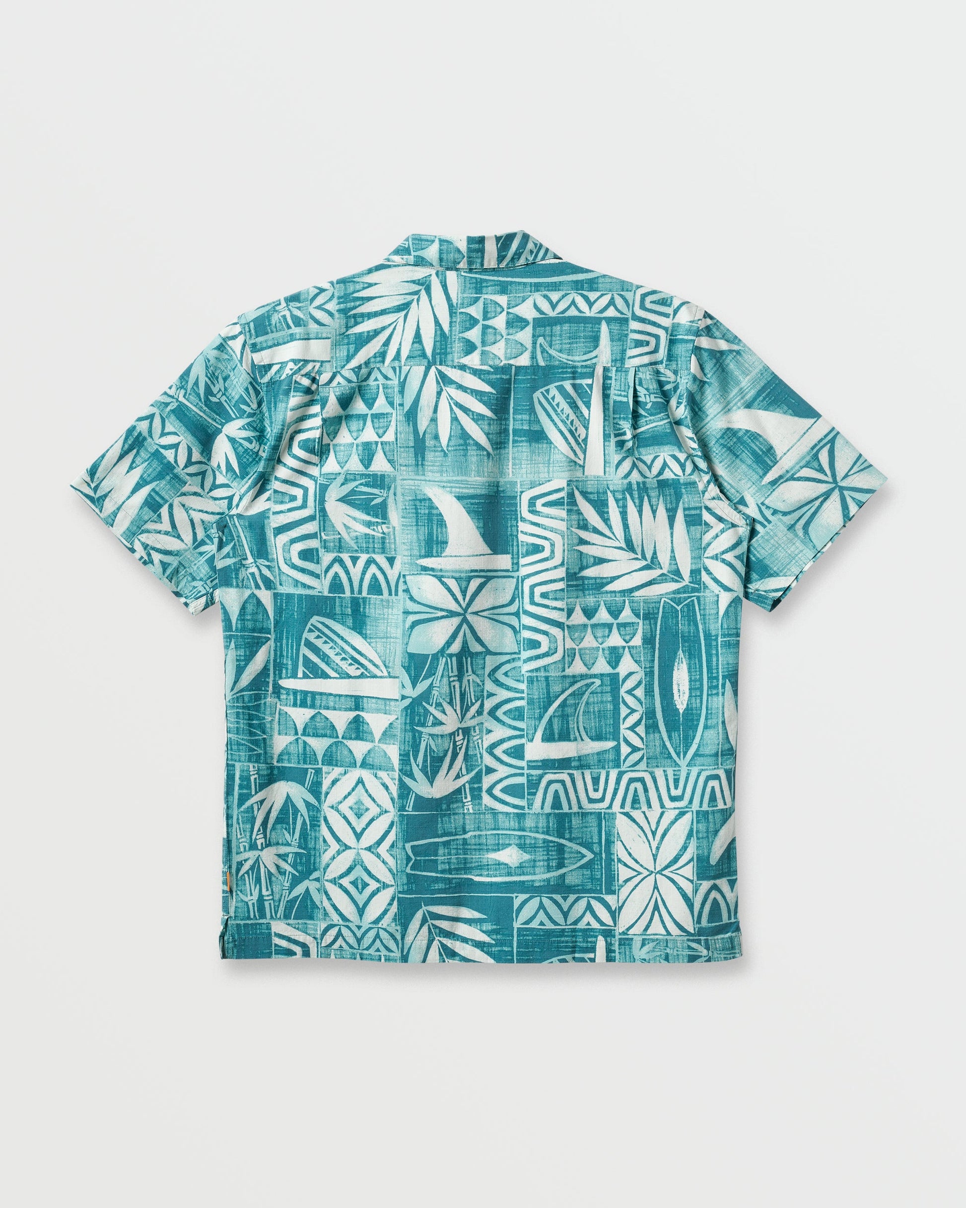 Waterman Talk Story Short Sleeve Shirt - Aqua Sea Aqua Sea Quick Silver