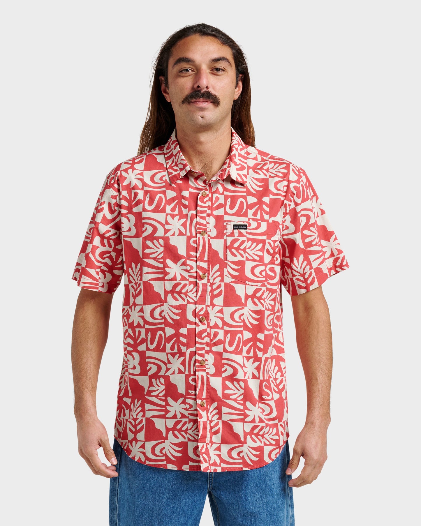 Terra Classic Stretch Short Sleeve Shirt - Mineral Red Mineral Red Quick Silver