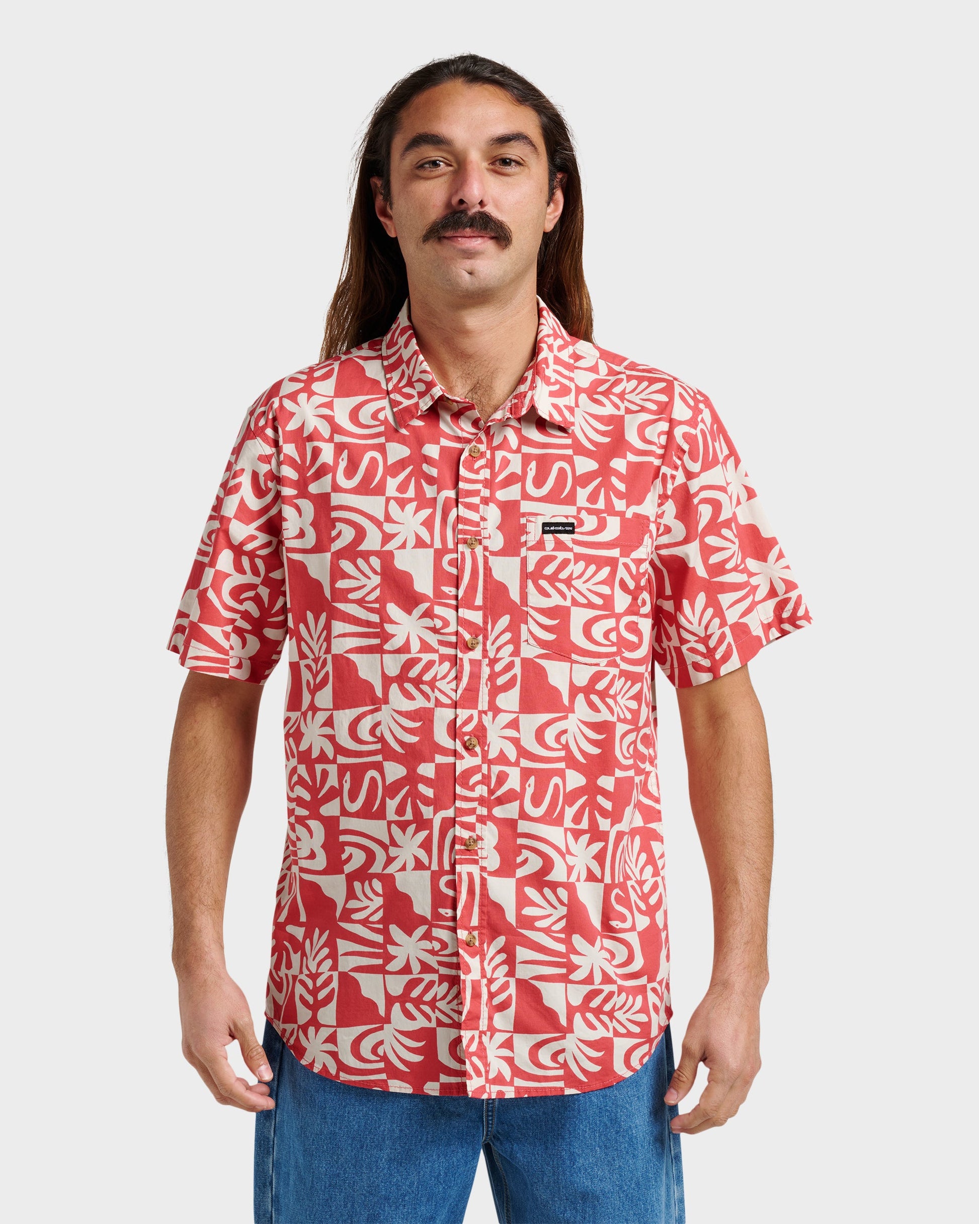 Terra Classic Stretch Short Sleeve Shirt - Mineral Red Mineral Red Quick Silver