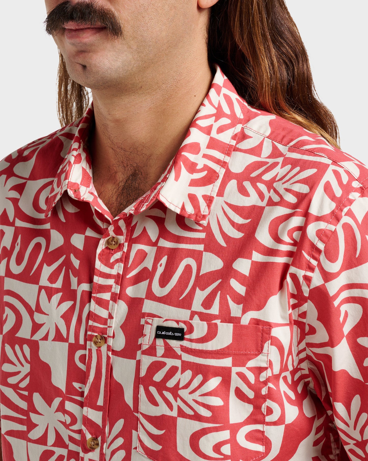 Terra Classic Stretch Short Sleeve Shirt - Mineral Red Mineral Red Quick Silver