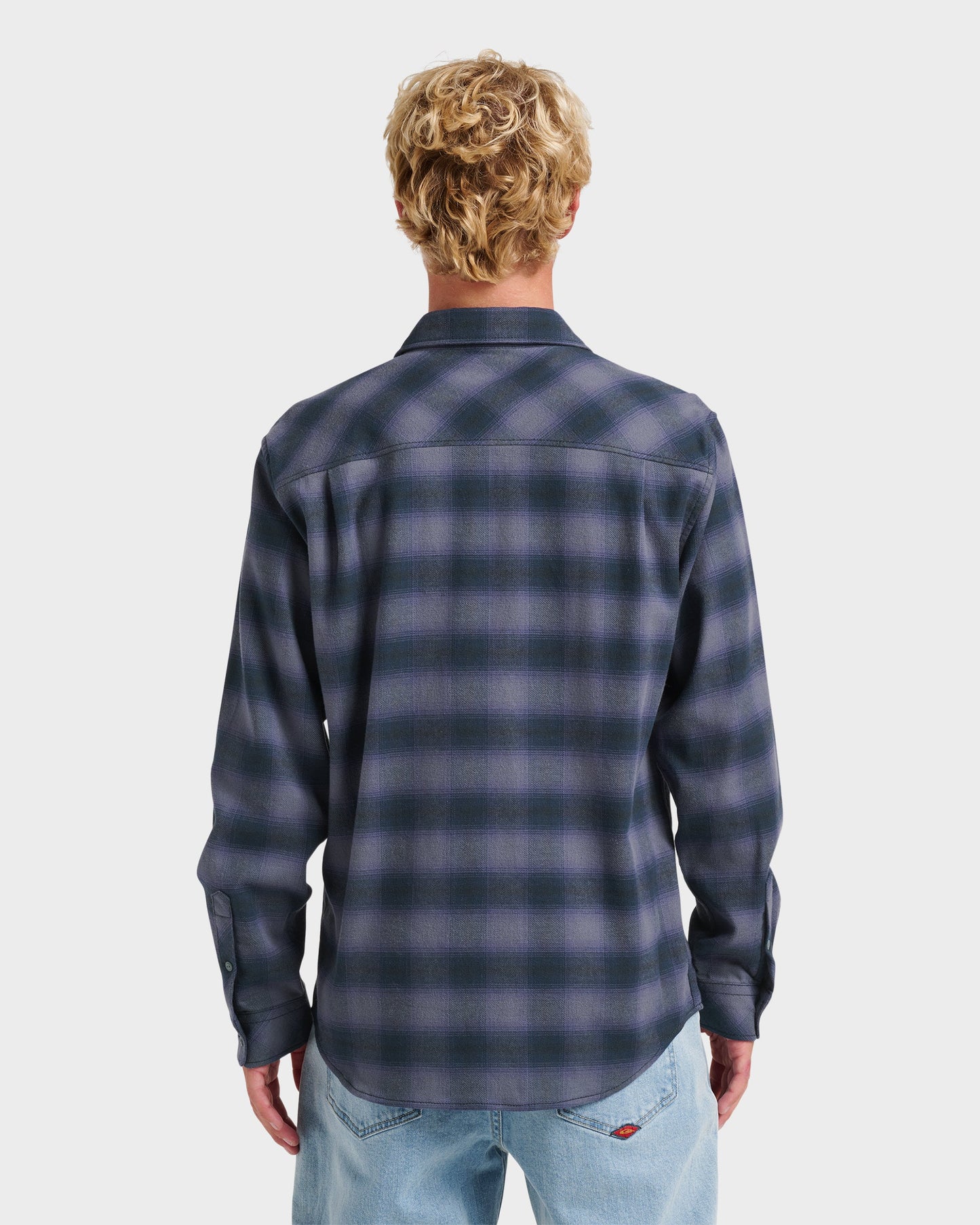 Terrace Stretch Flannel Shirt - Phantom Phantom Quick Silver