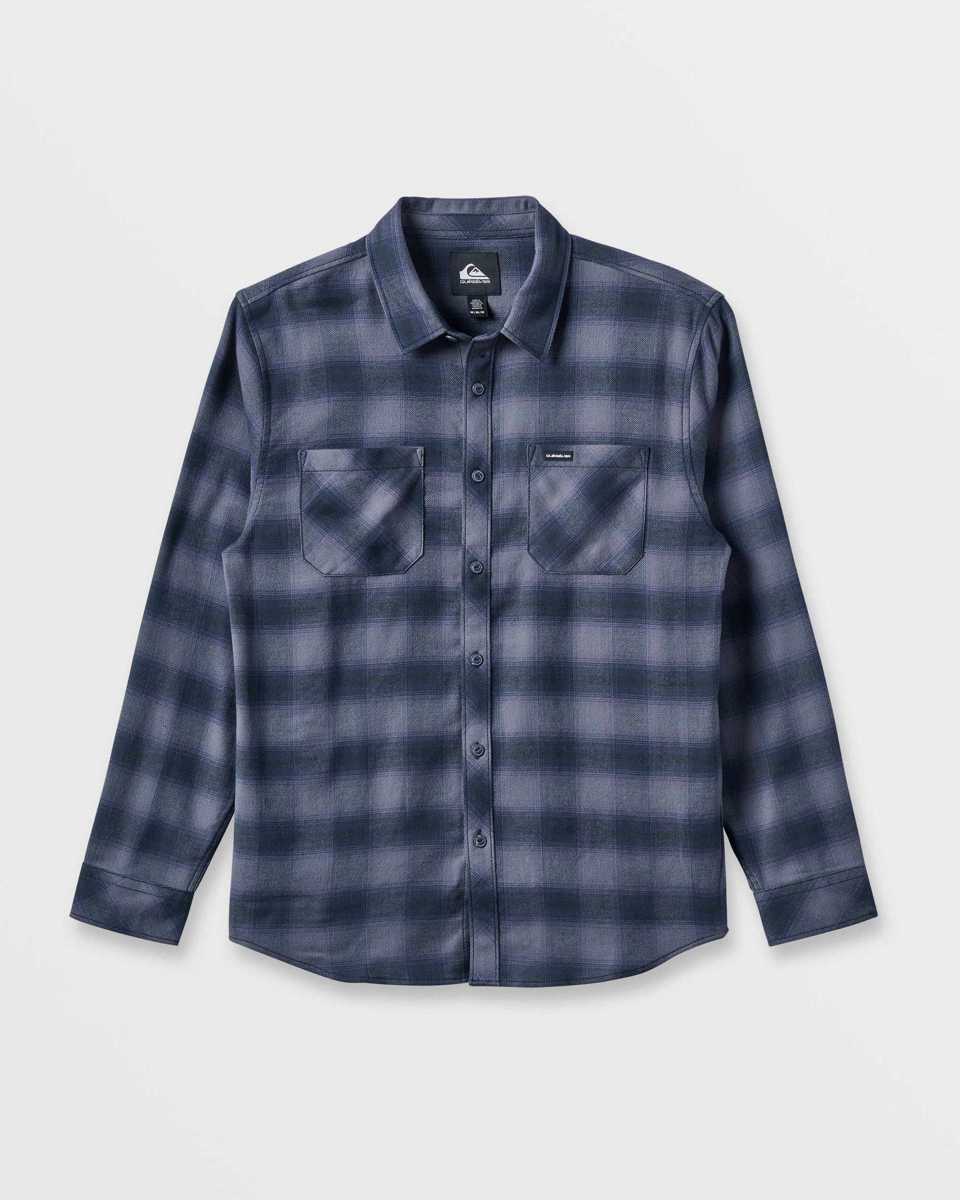 Terrace Stretch Flannel Shirt - Phantom Phantom Quick Silver