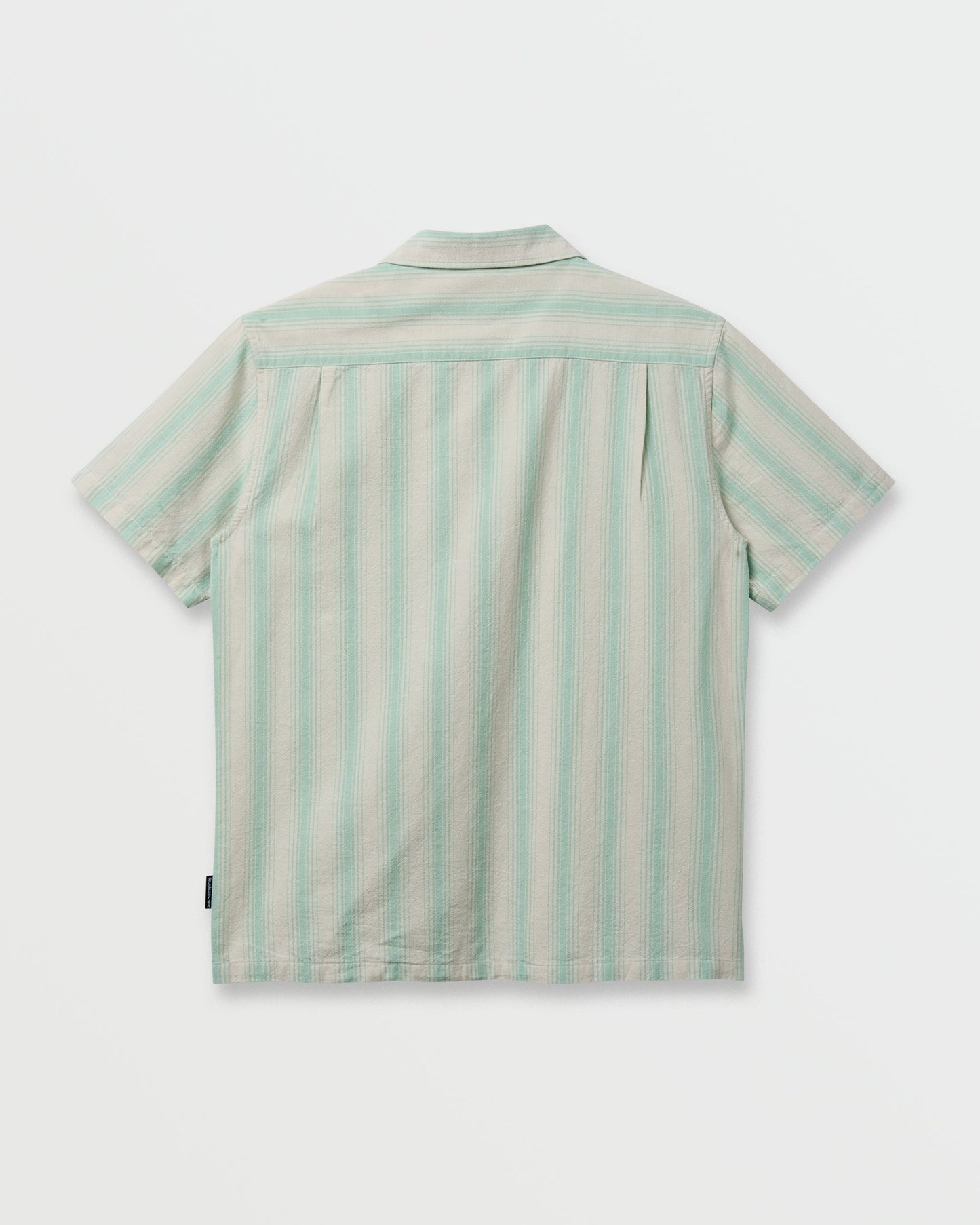 Oxford Stripe Casual Short Sleeve Shirt - Moonstruck Moonstruck Quick Silver