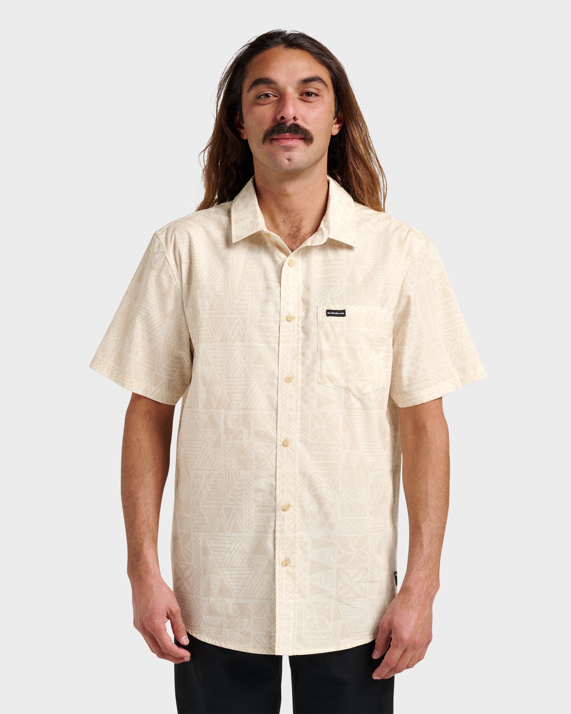 Makaha Classic Short Sleeve Shirt - Off White Off White Quick Silver