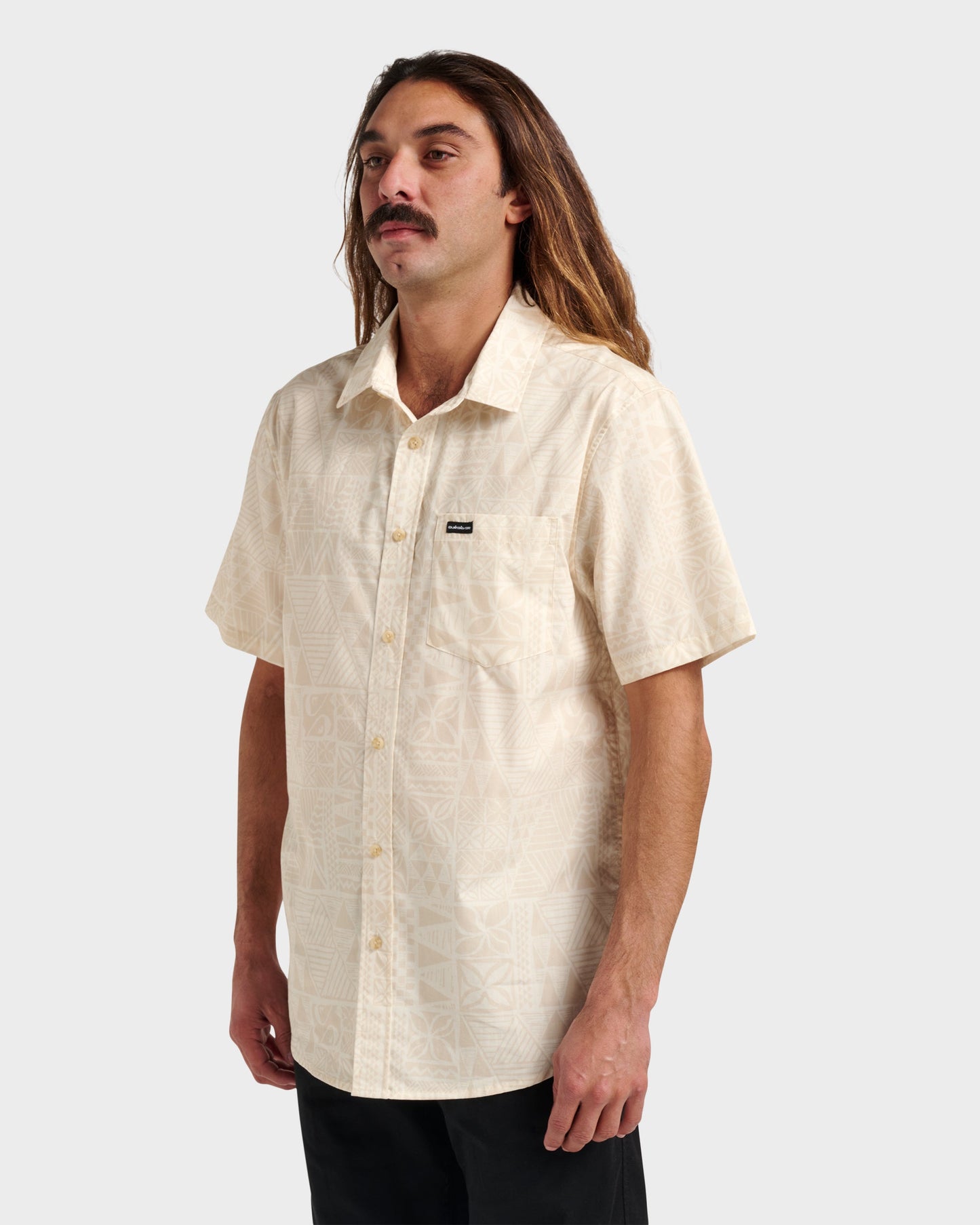 Makaha Classic Short Sleeve Shirt - Off White Off White Quick Silver