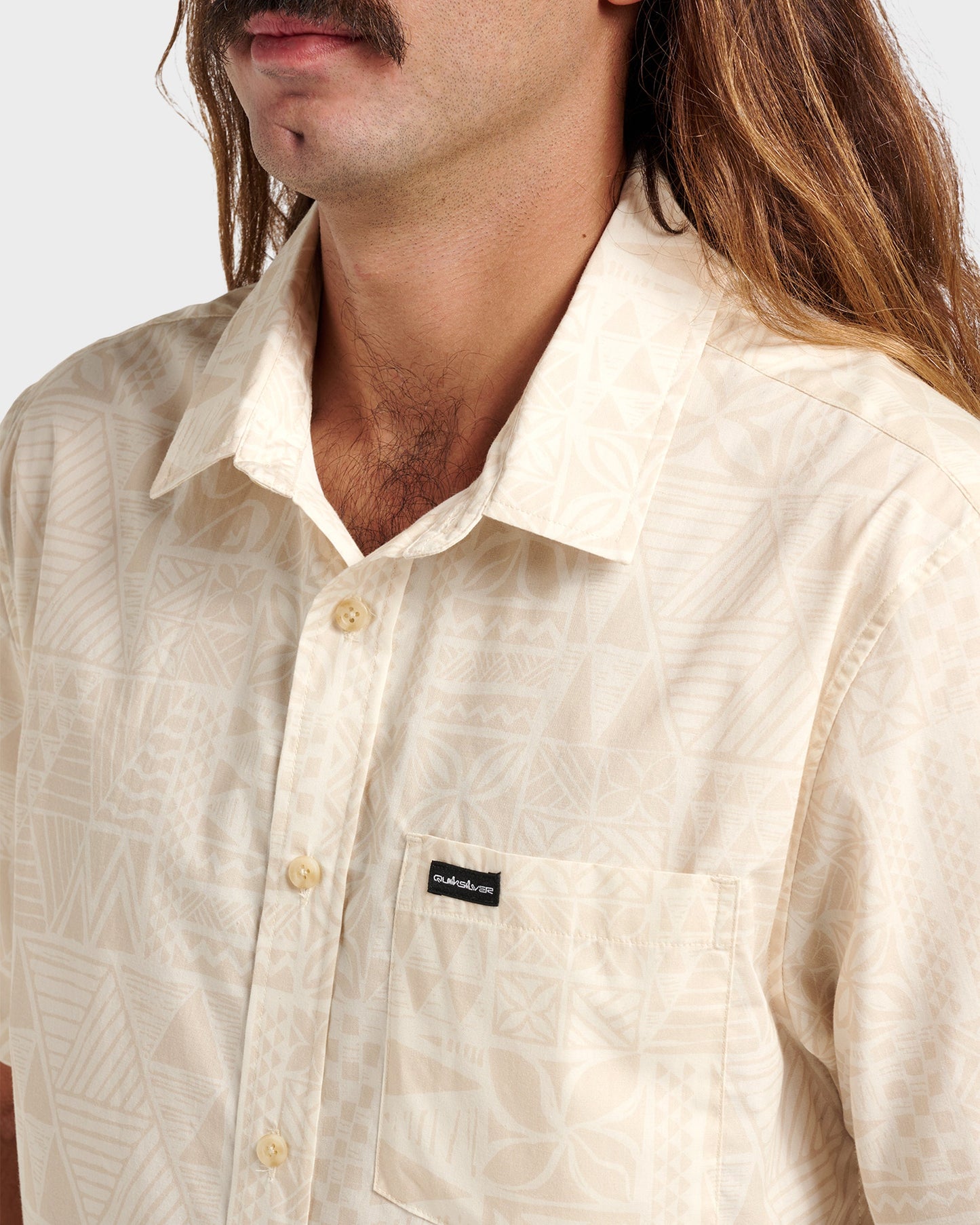 Makaha Classic Short Sleeve Shirt - Off White Off White Quick Silver