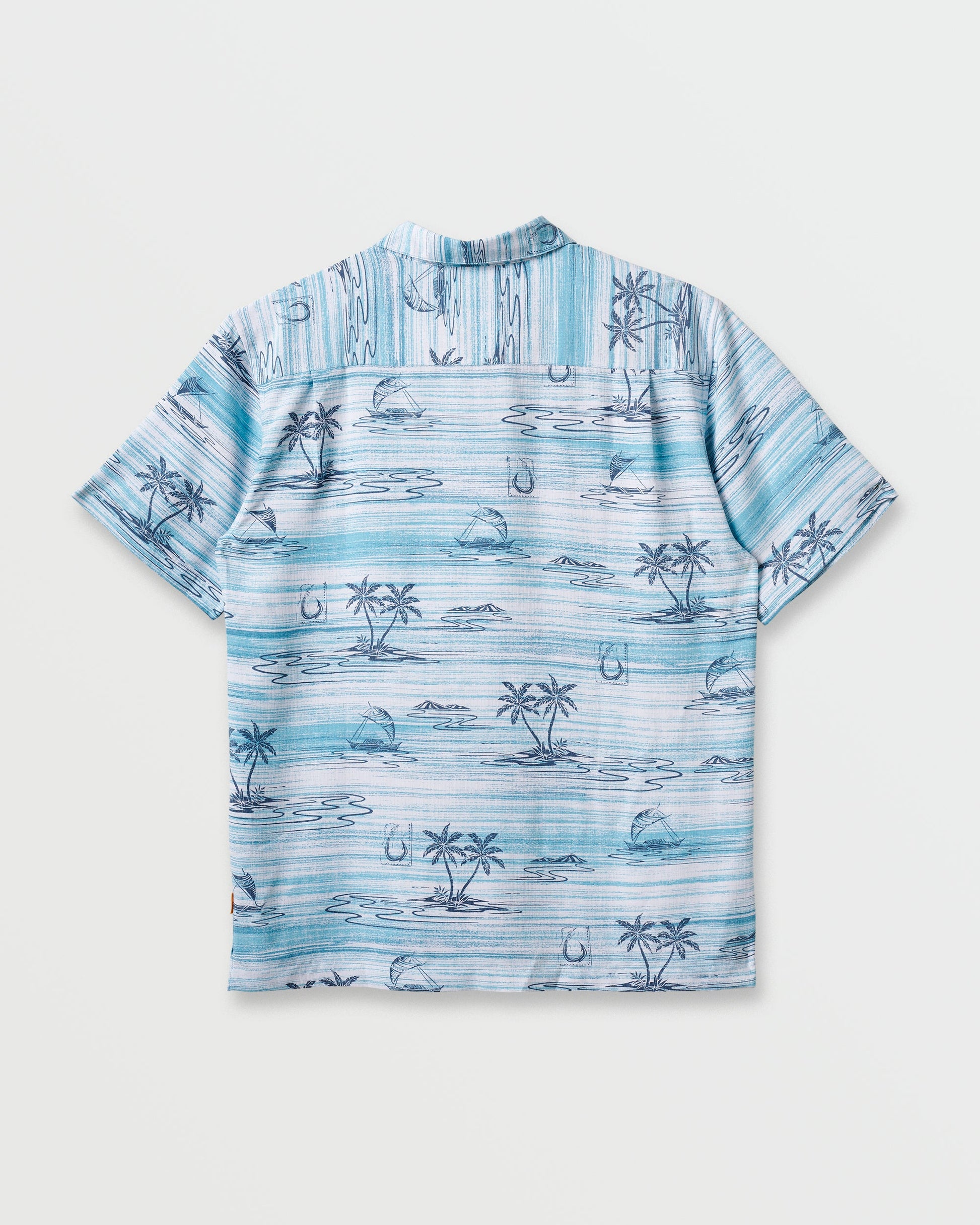 Waterman Island Daze Short Sleeve Shirt - Aqua Sea Aqua Sea Quick Silver