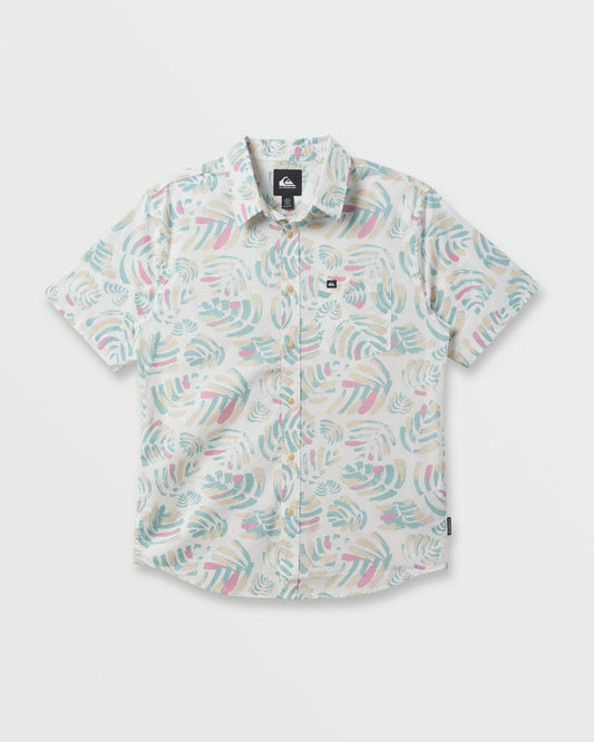 Shades Classic Stretch Short Sleeve Shirt - Off White Off White Quick Silver