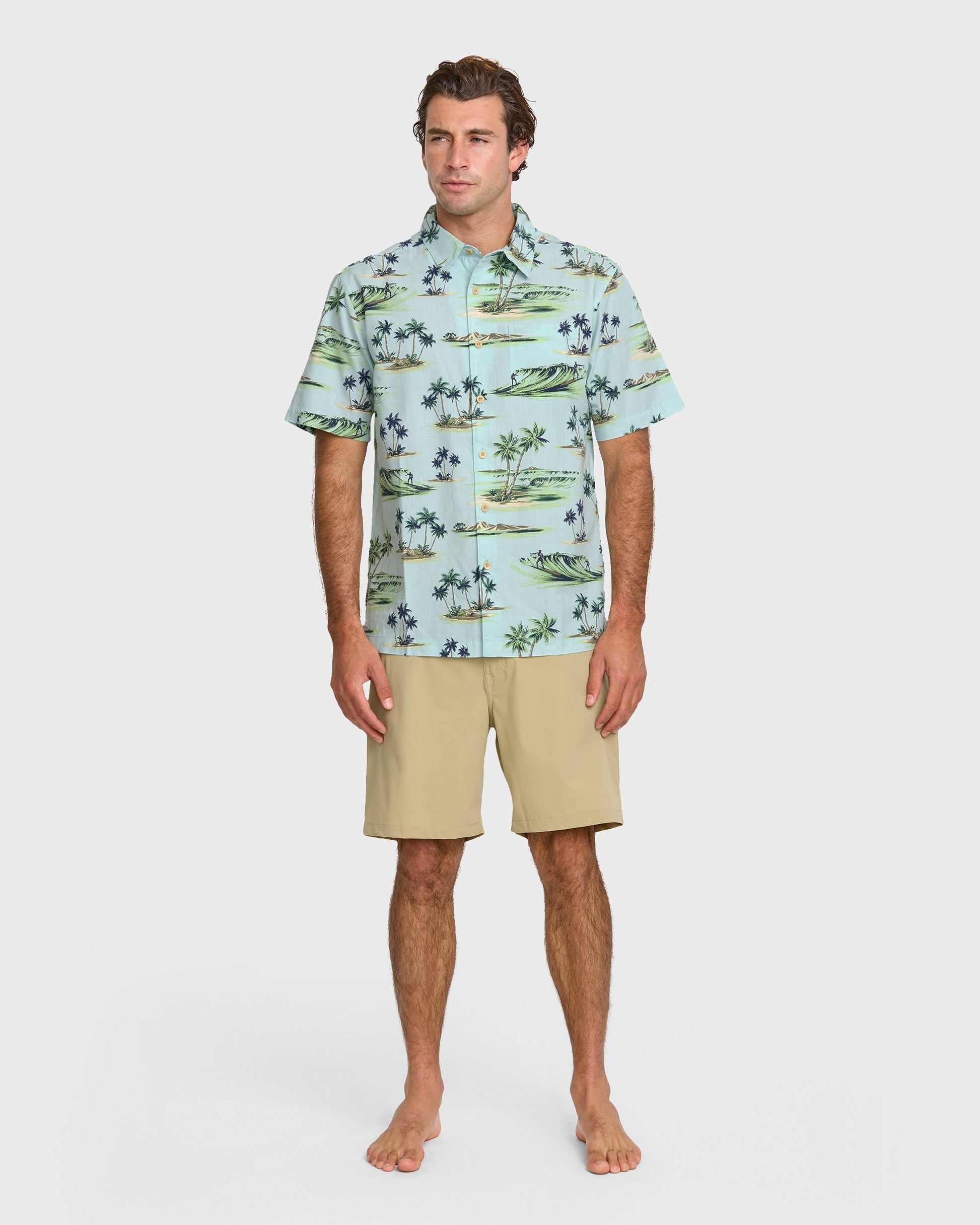 Waterman Day Dreamin' Shirt - Cool Blue Cool Blue Quick Silver