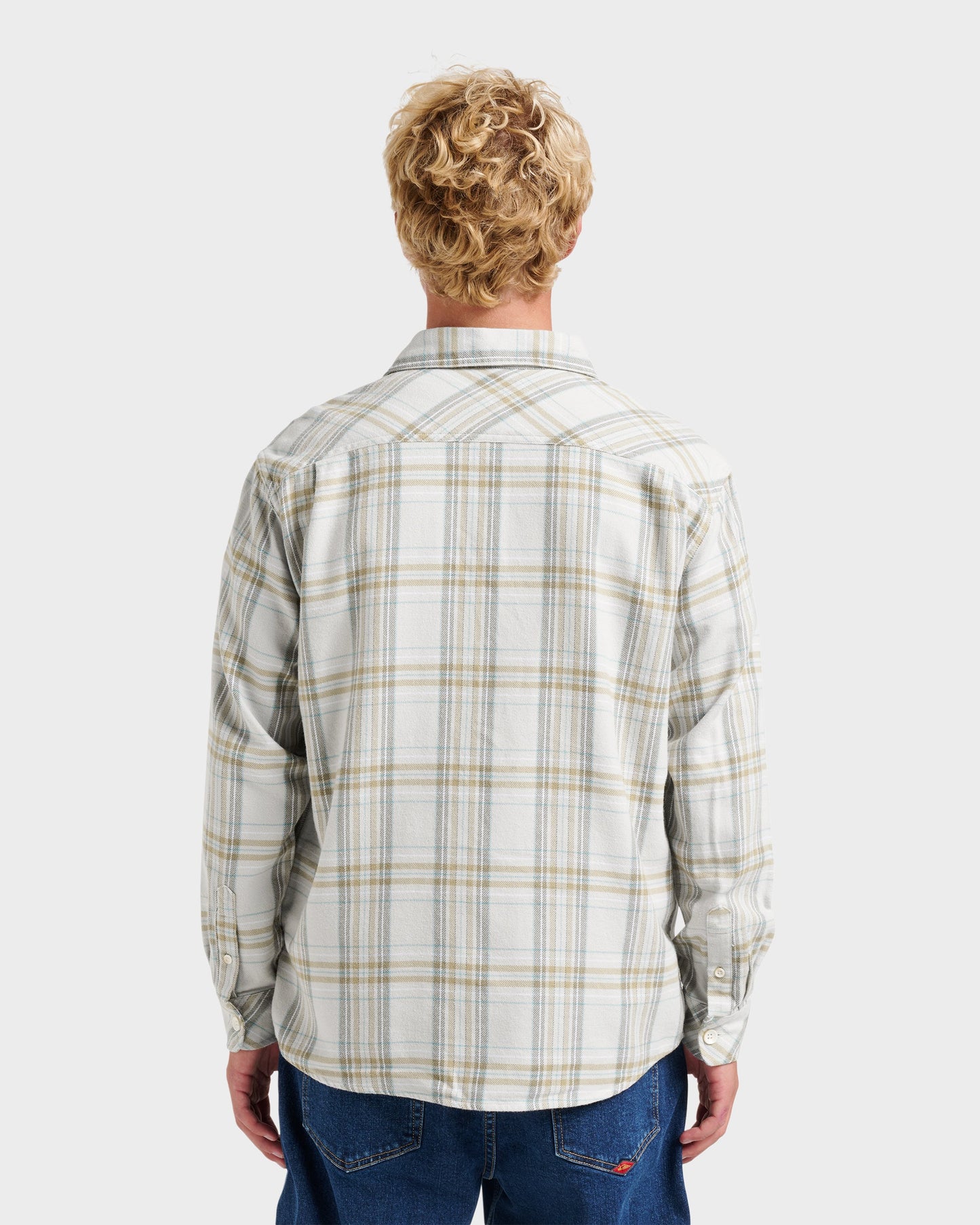 Waterman Bodie Flannel Shirt - Moonbeam Moonbeam Quick Silver