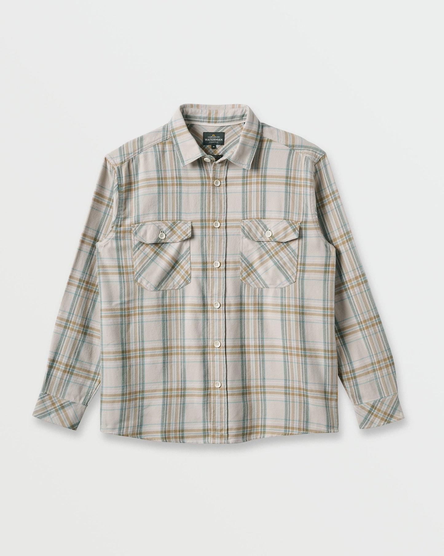 Waterman Bodie Flannel Shirt - Moonbeam Moonbeam Quick Silver