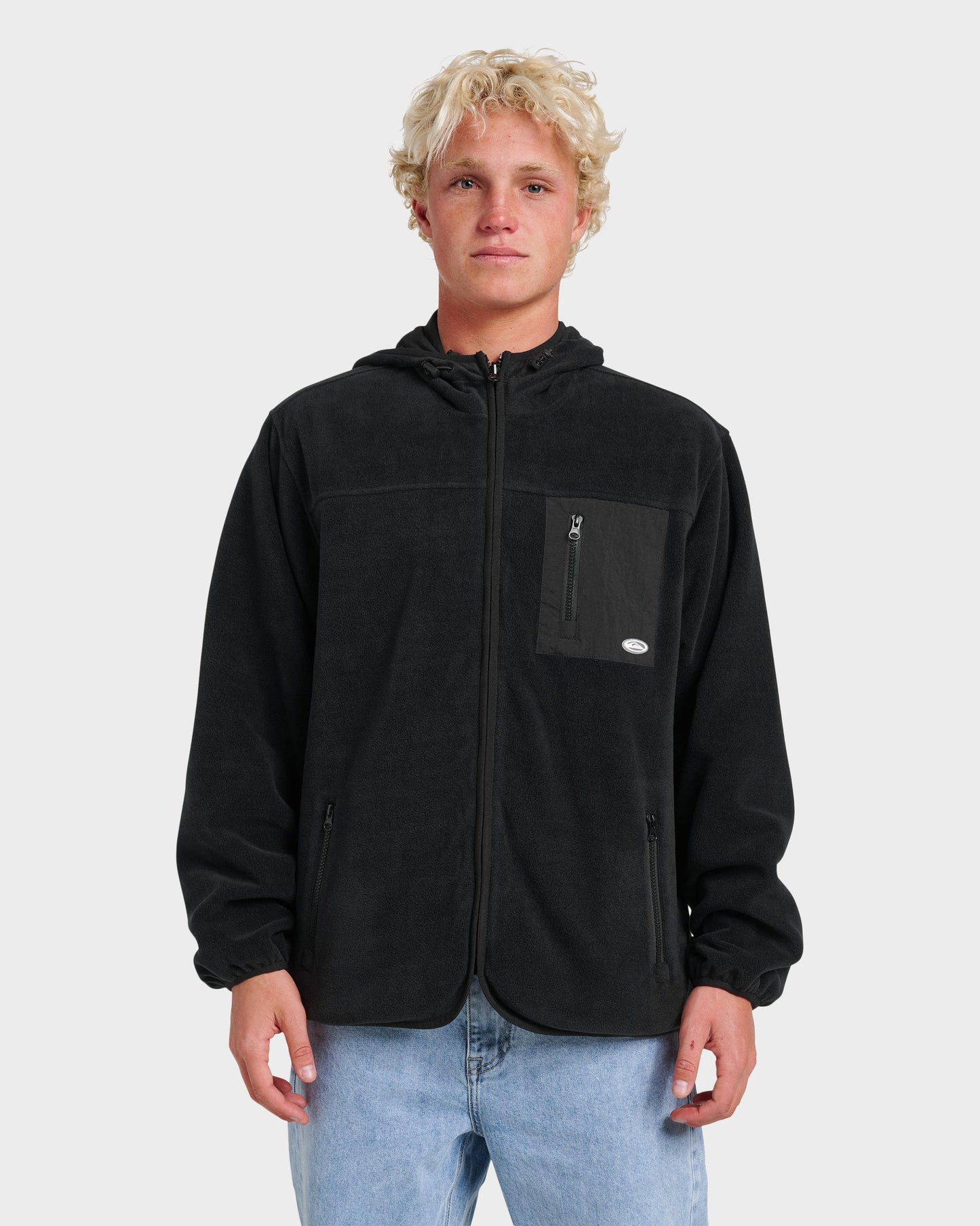 Reversible Zip Hoodie - Black Black Quick Silver